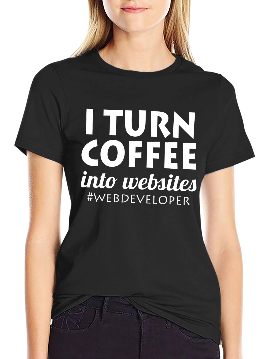 Coffee to Websites Web Developer Tee