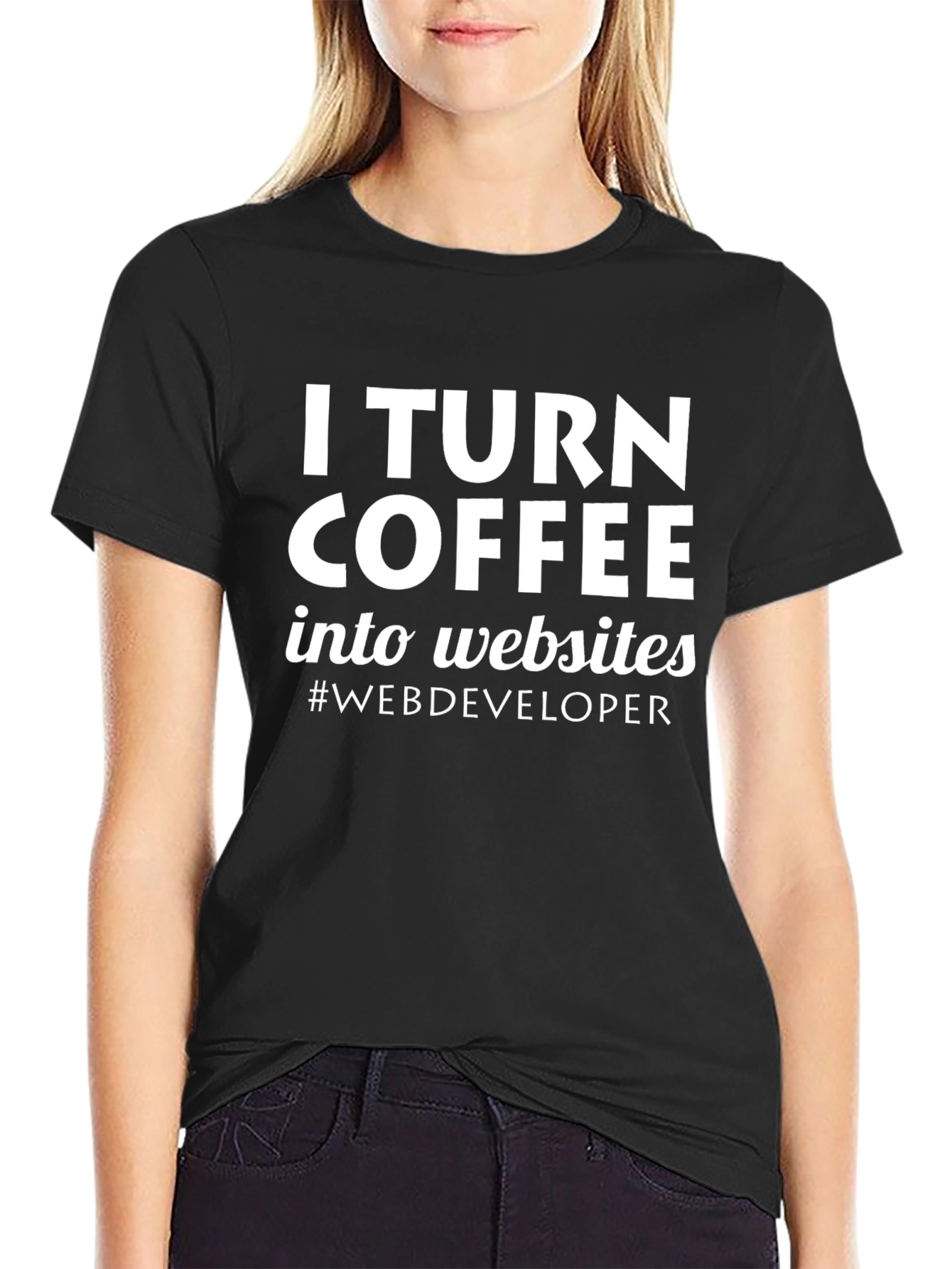 Coffee to Websites Web Developer Tee