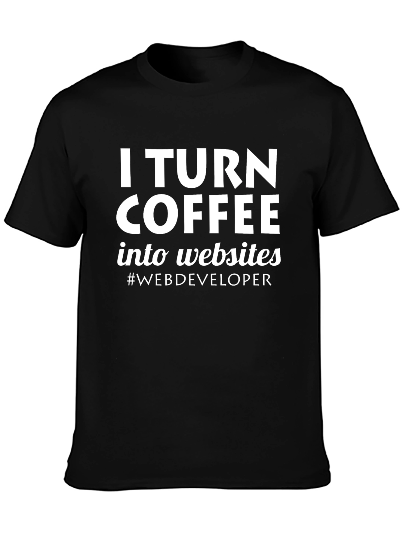 Coffee to Websites Web Developer Tee