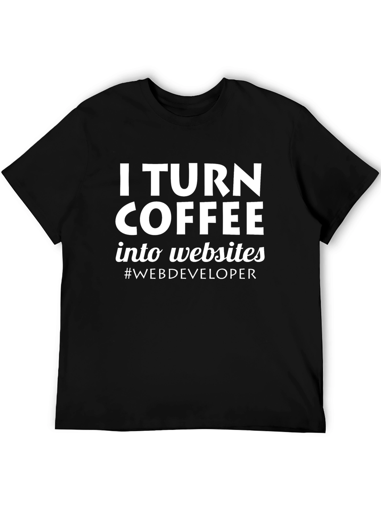 Coffee to Websites Web Developer Tee