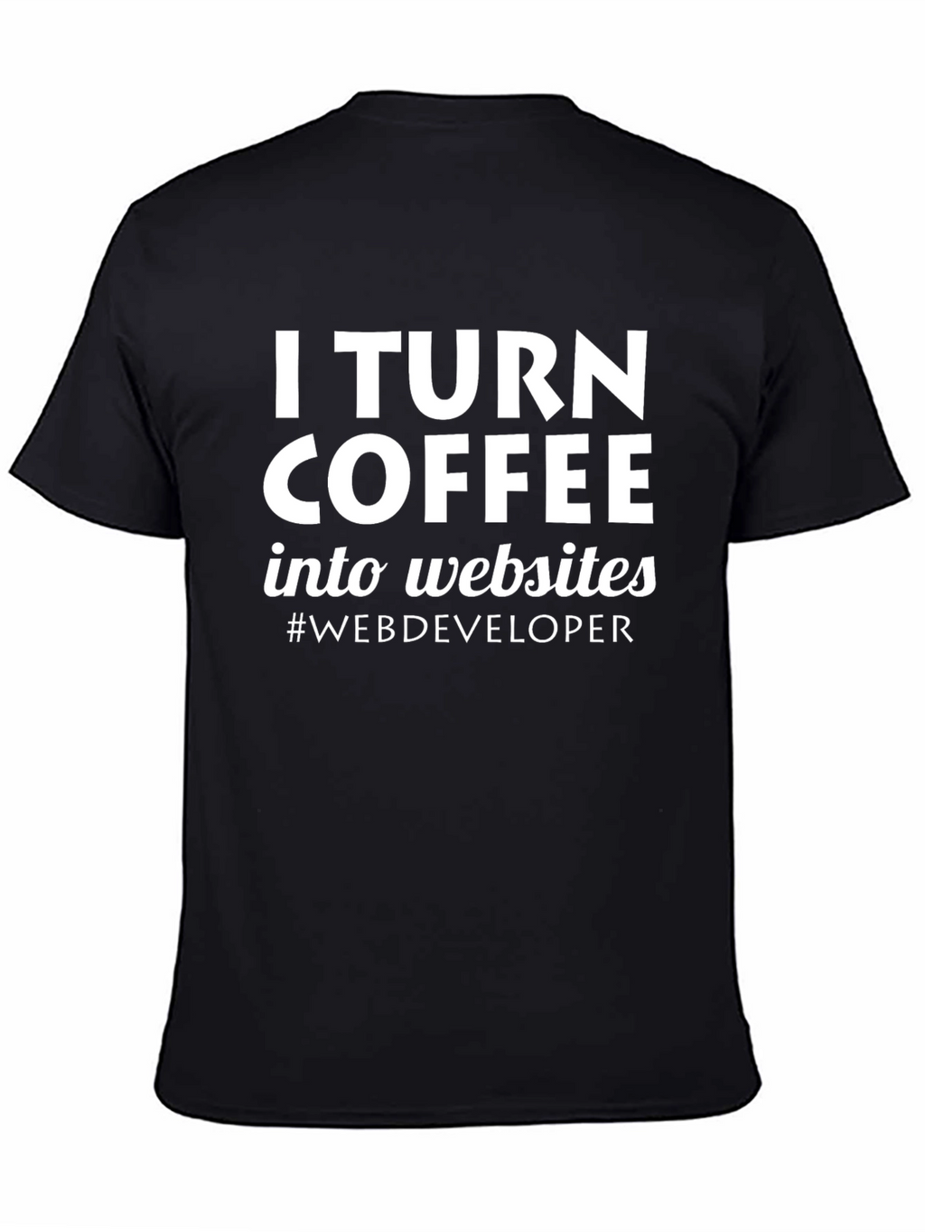 Coffee to Websites Web Developer Tee