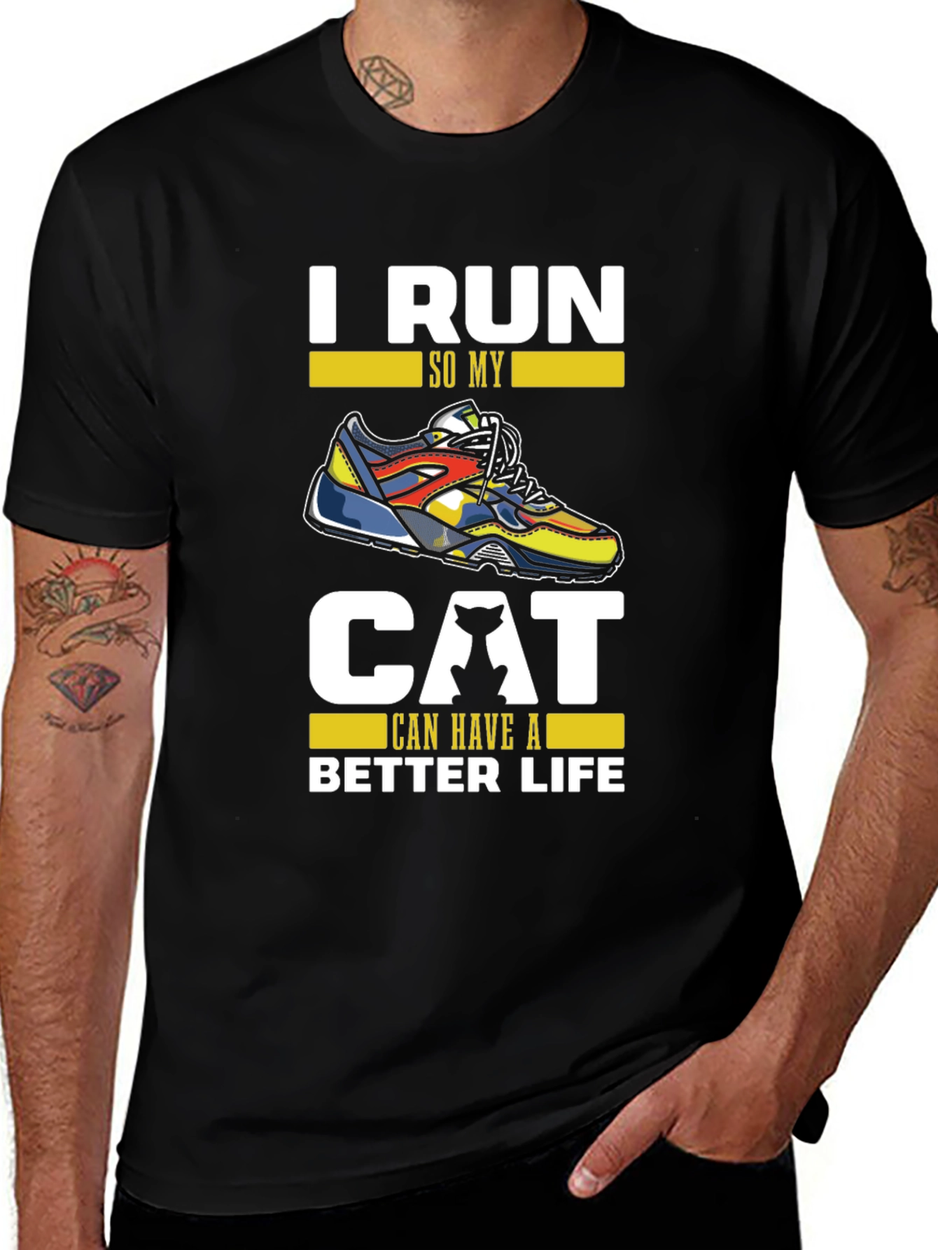 I Run So My Cat Can Have A Better Life T-Shirt