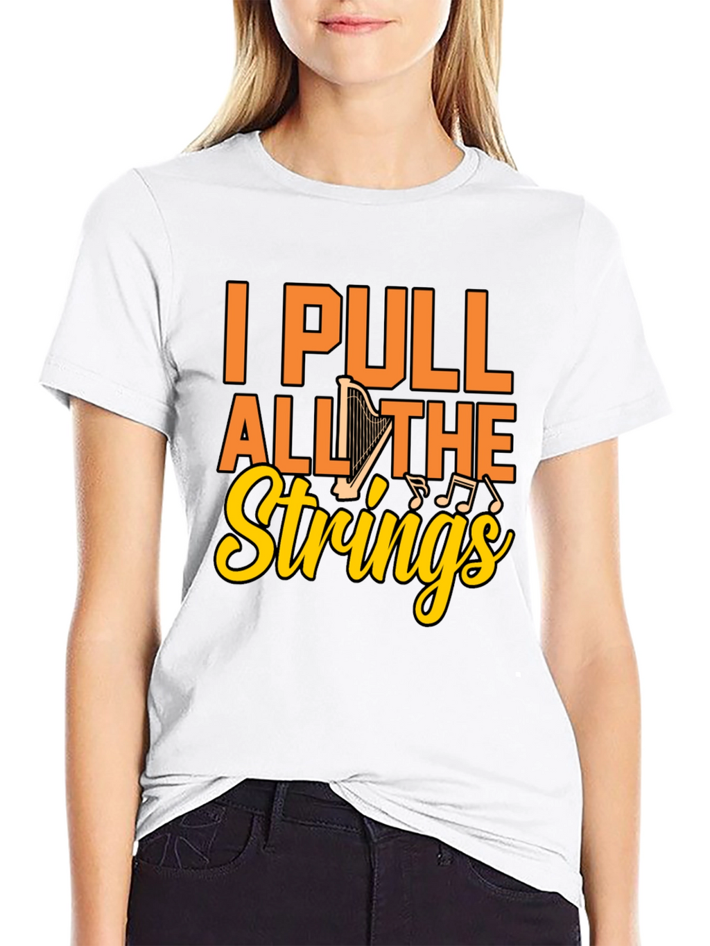 I Pull All the Strings Harp Graphic T-Shirt