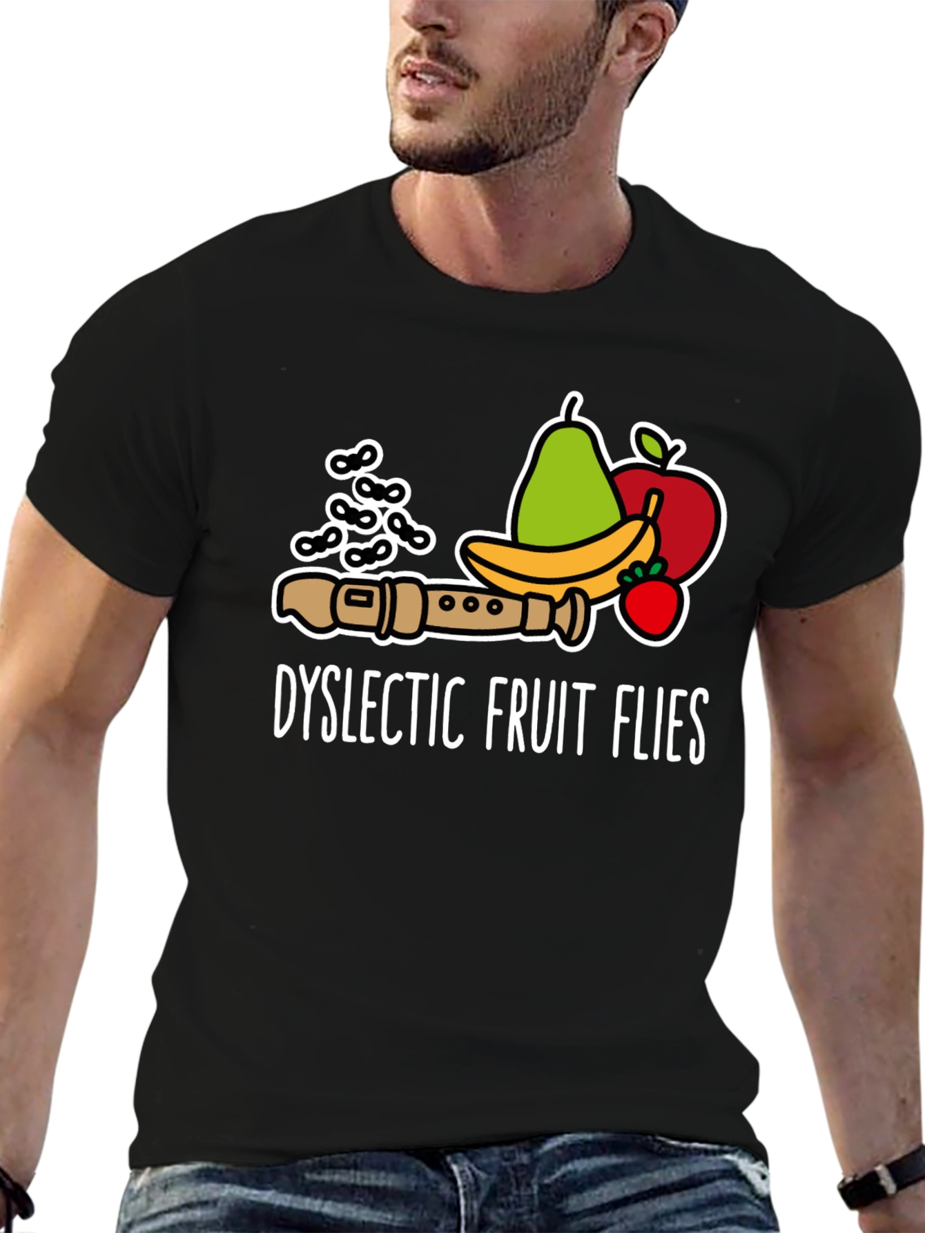 Dyslectic Fruit Flies Graphic T-Shirt