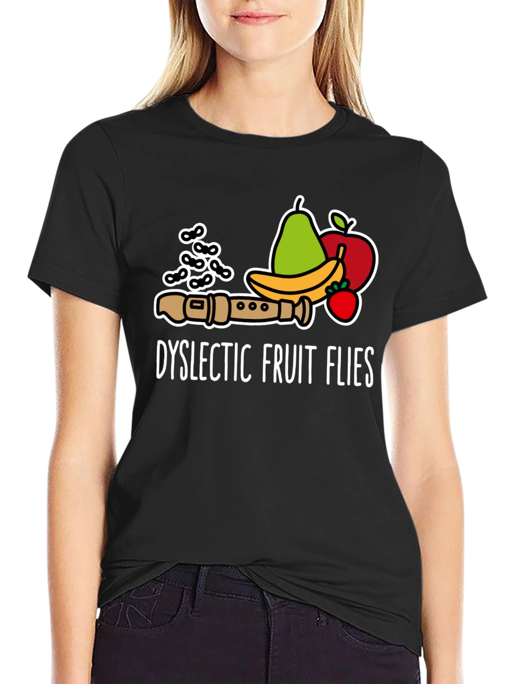 Dyslectic Fruit Flies Graphic T-Shirt