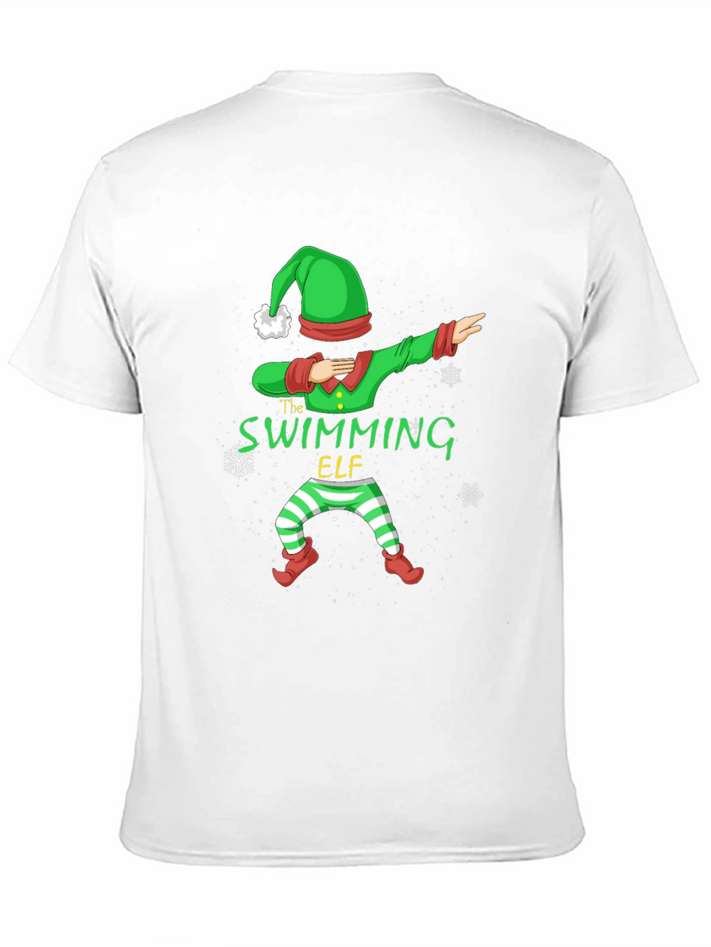 Swimming Elf Dab Christmas Holiday T-Shirt