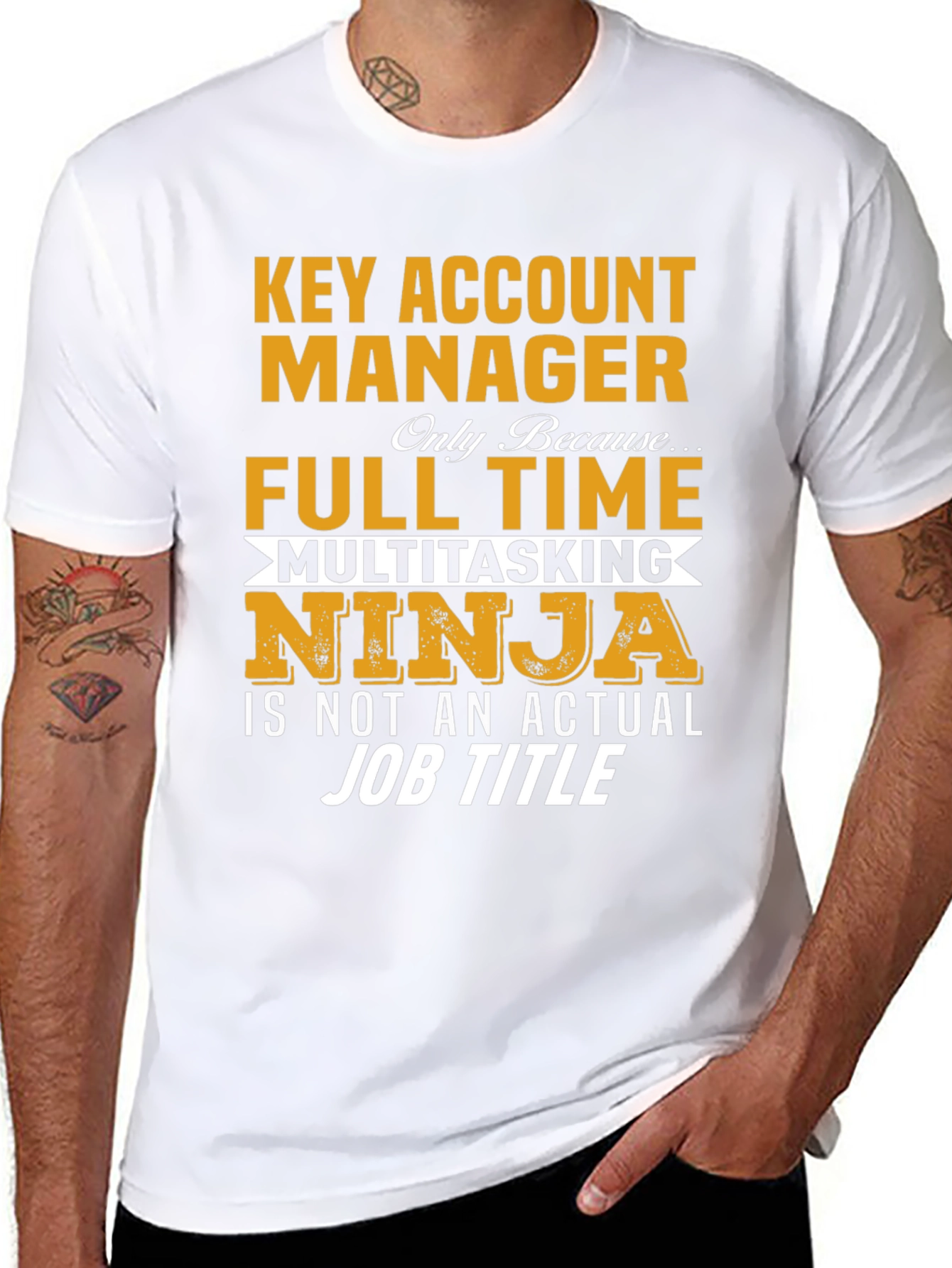 Key Account Manager Ninja Job Title Graphic Tee