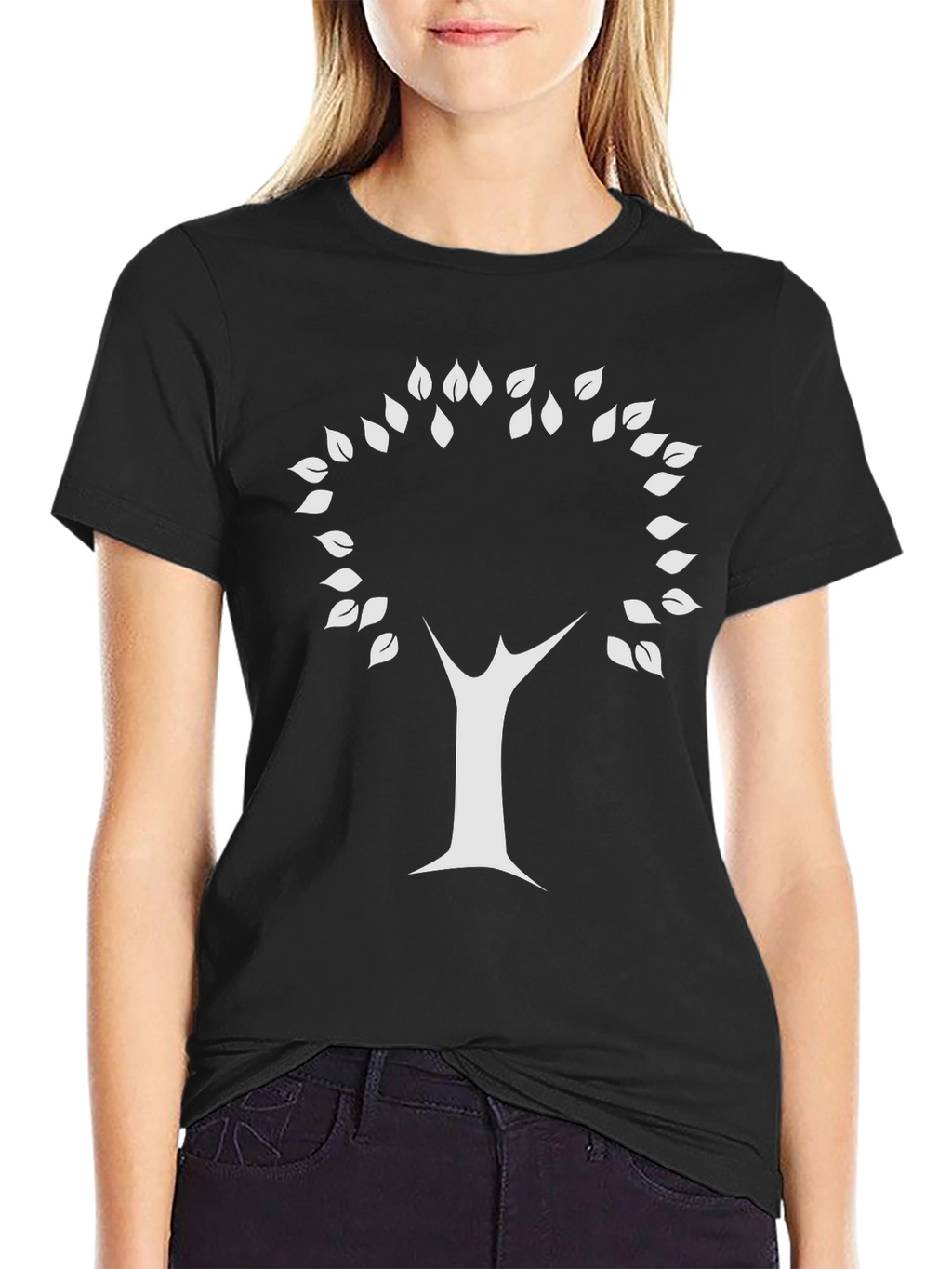 Natures Embrace Tee: Minimalist Tree Design