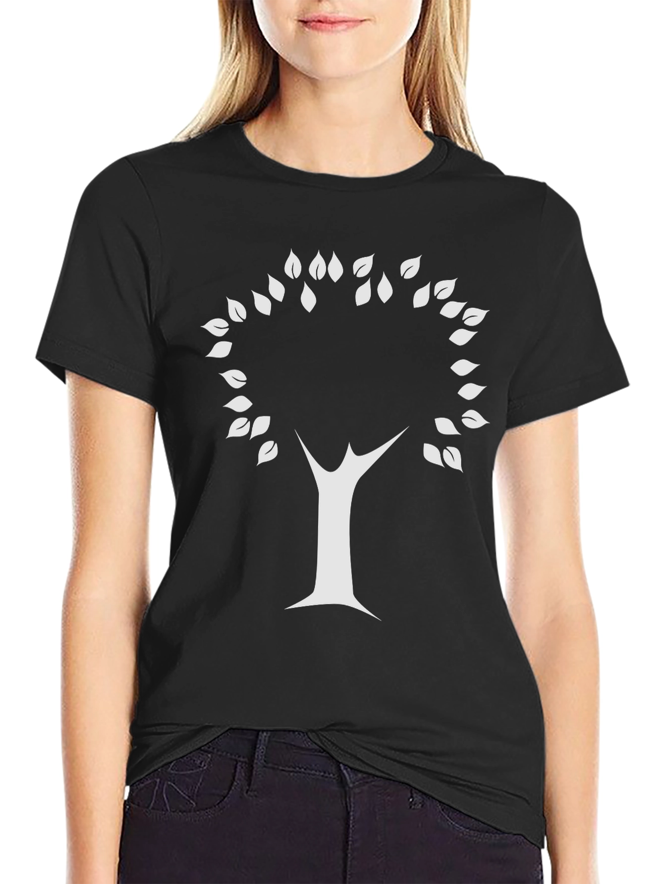 Natures Embrace Tee: Minimalist Tree Design