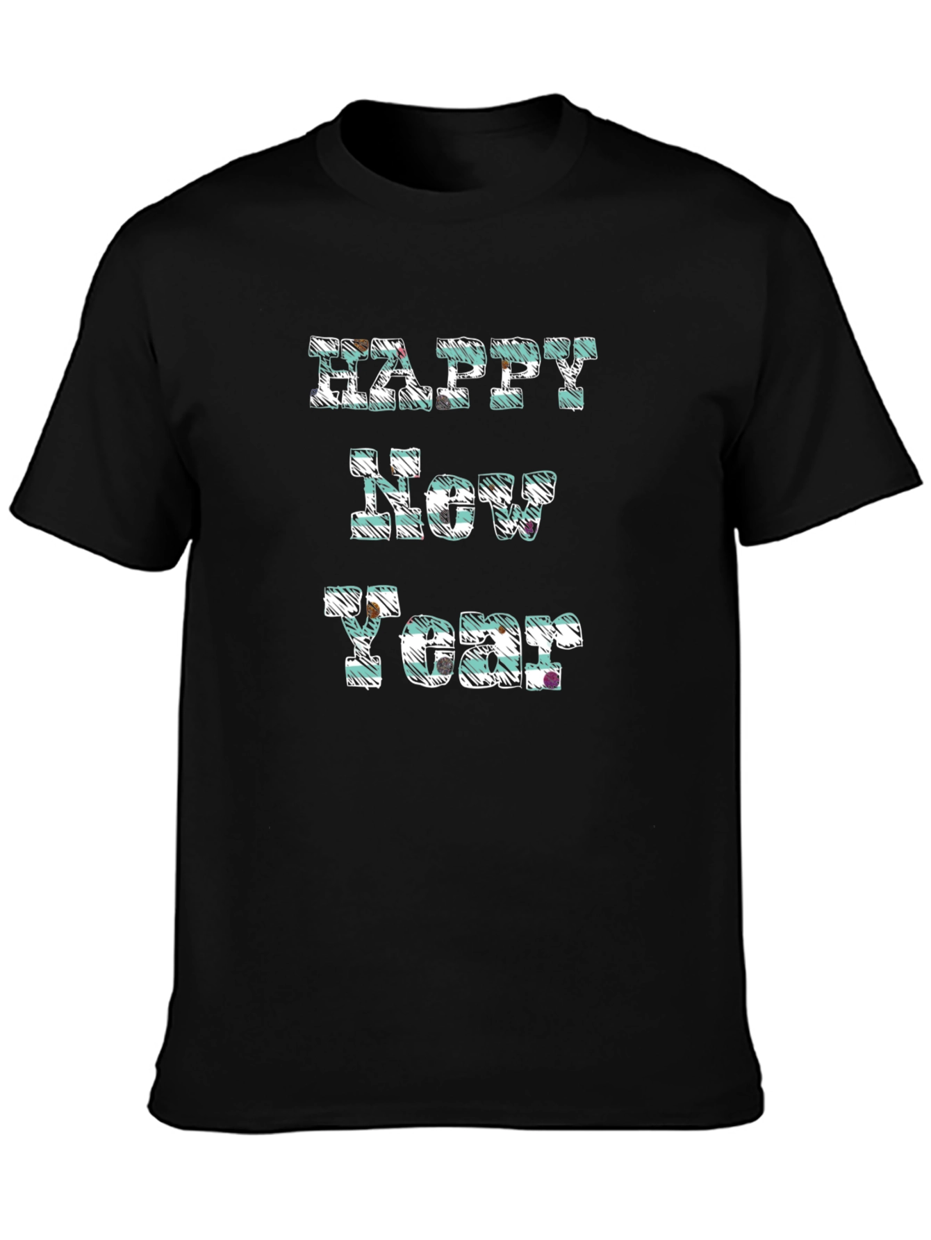 Happy New Year Graphic Tee - Festive Holiday Shirt