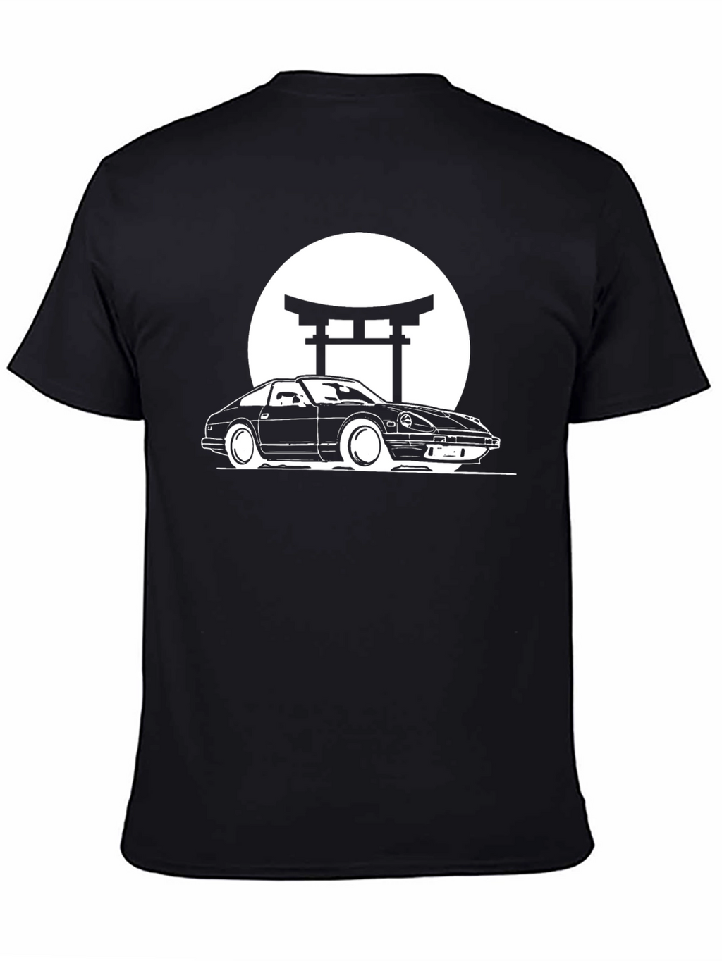 Classic Car Graphic Tee - Retro Japanese Style Shirt