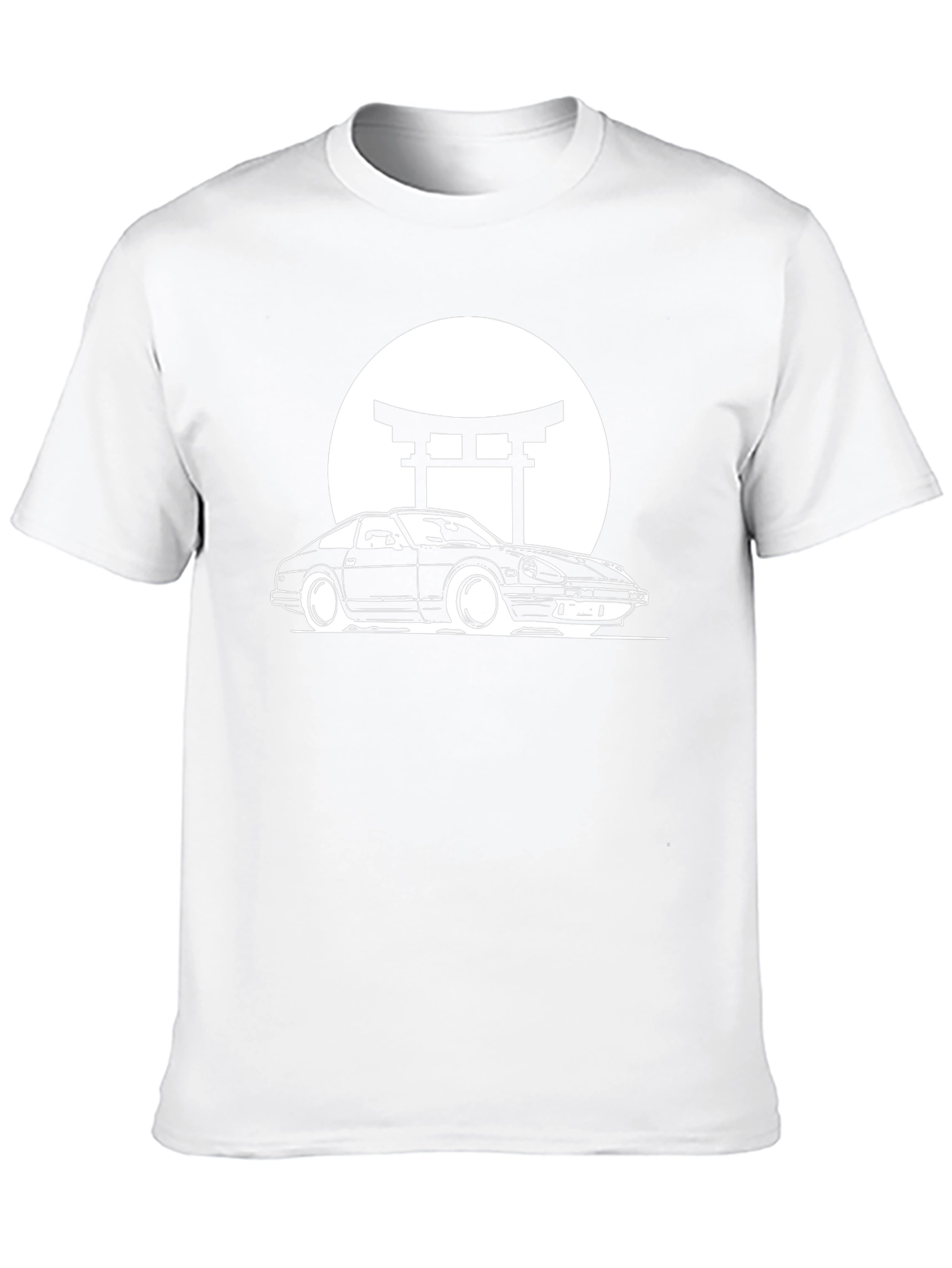 Classic Car Graphic Tee - Retro Japanese Style Shirt