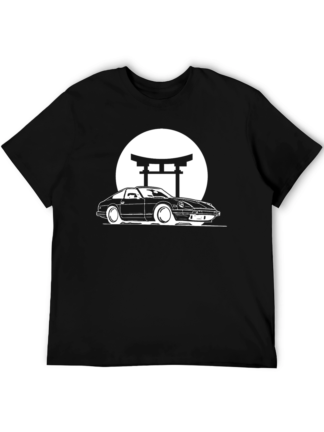 Classic Car Graphic Tee - Retro Japanese Style Shirt