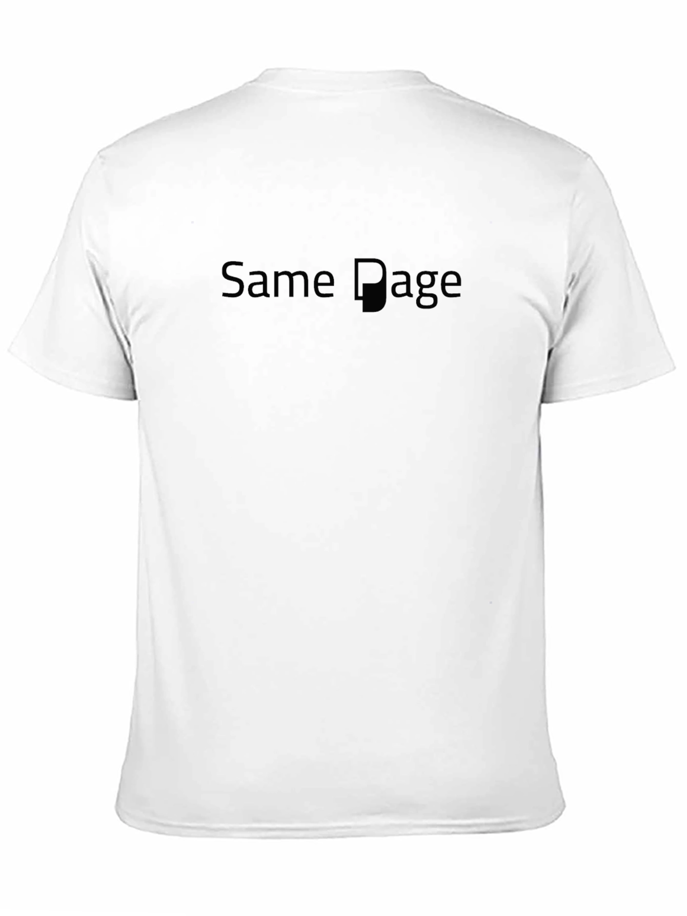Same Page Black T-Shirt