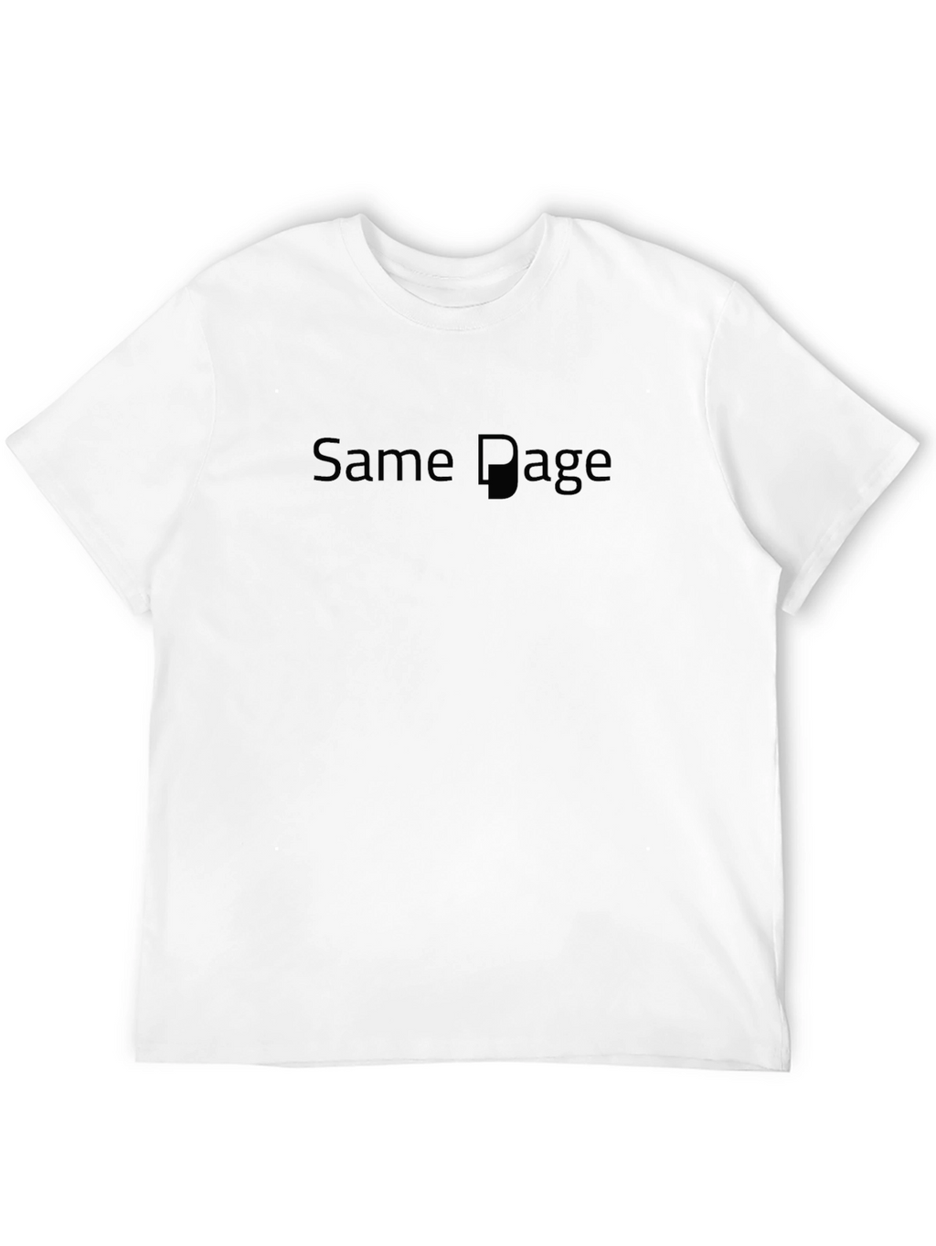 Same Page Black T-Shirt