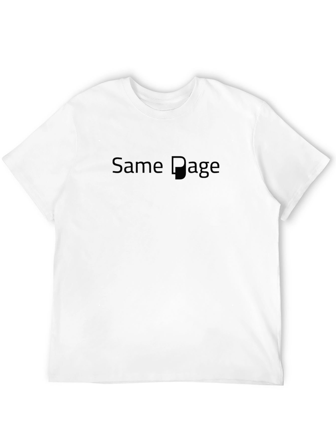 Same Page Black T-Shirt