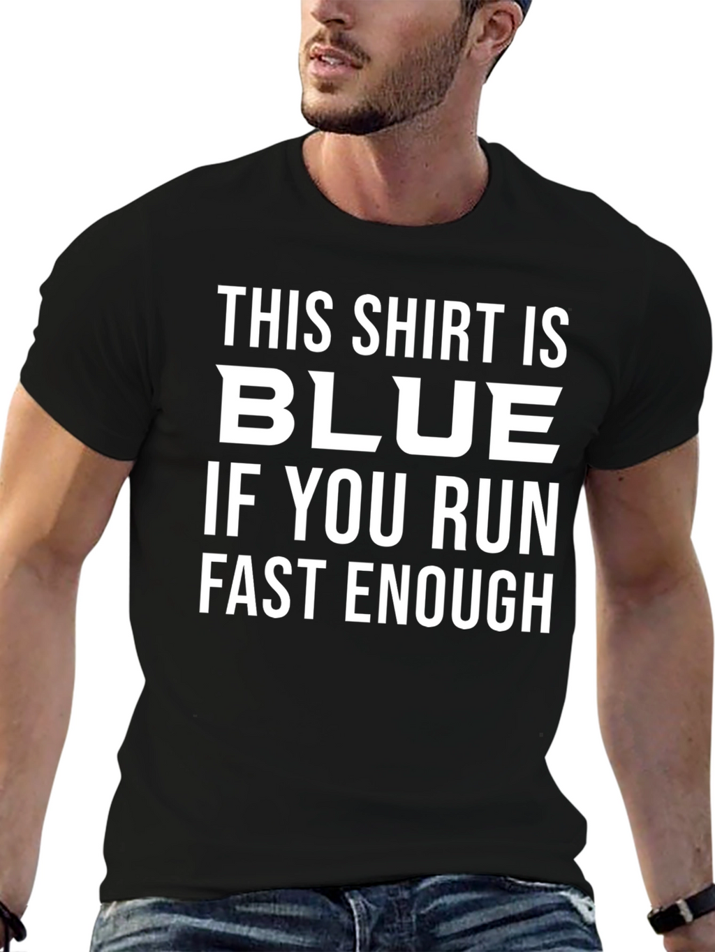 Funny This Shirt is Blue Graphic Tee