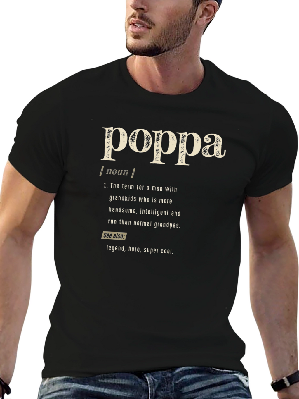 Poppa Definition T-Shirt - Gift for Grandpas