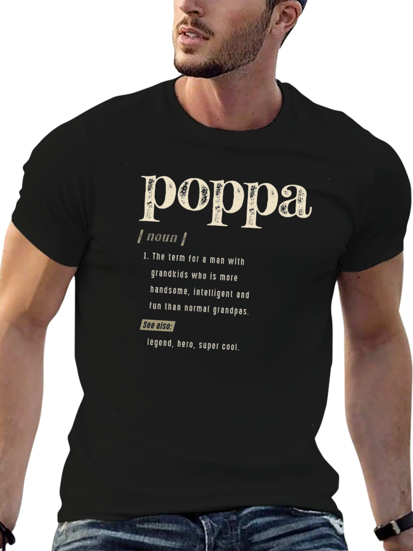Poppa Definition T-Shirt - Gift for Grandpas
