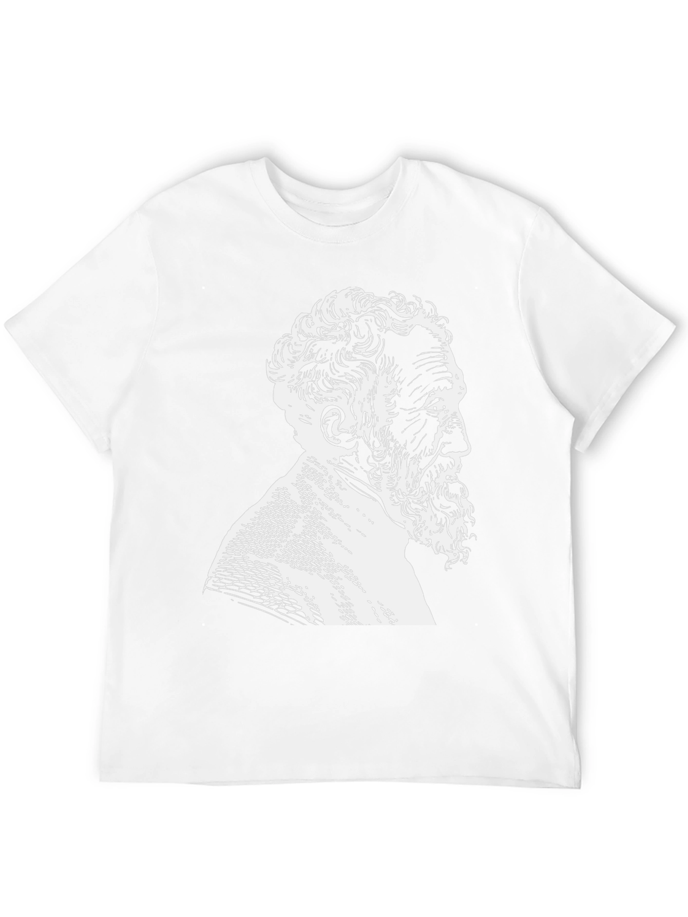 Philosopher Graphic Tee - Black Cotton T-Shirt