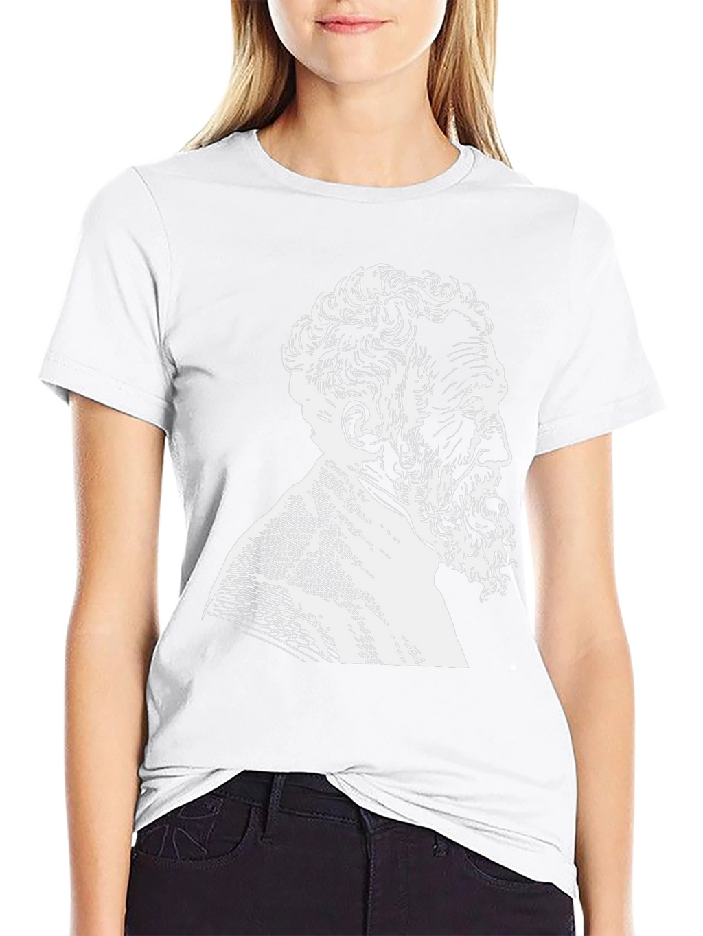 Philosopher Graphic Tee - Black Cotton T-Shirt