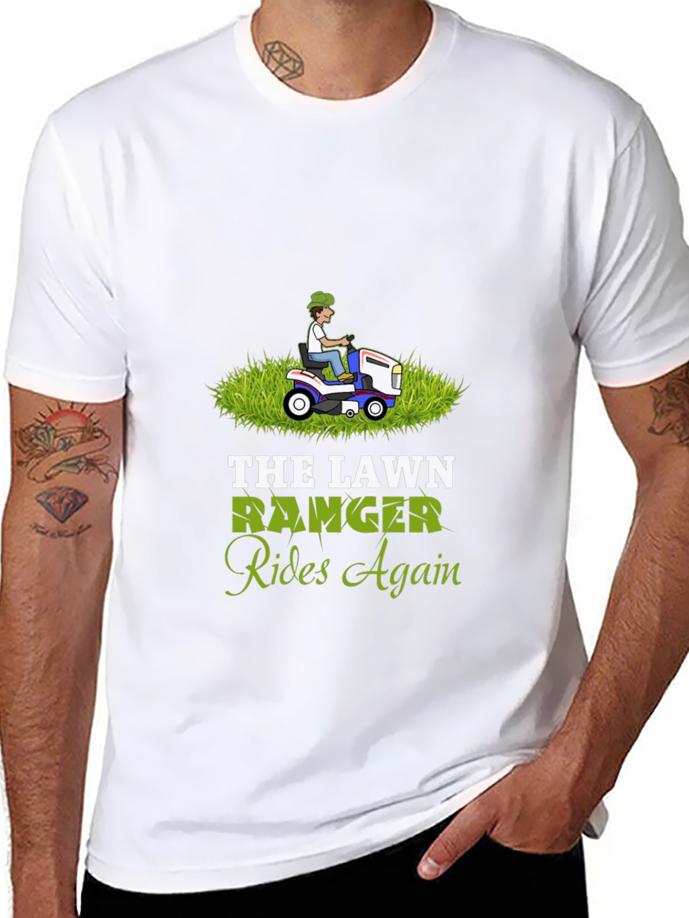 Lawn Ranger Rides Again Graphic T-Shirt