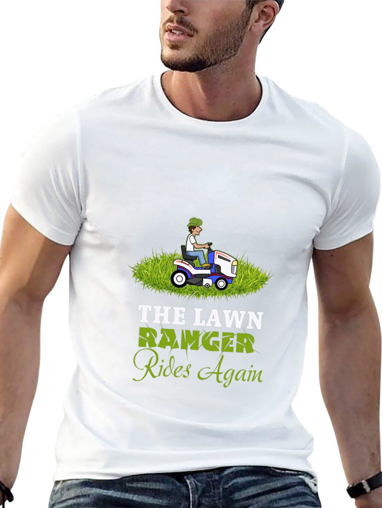 Lawn Ranger Rides Again Graphic T-Shirt