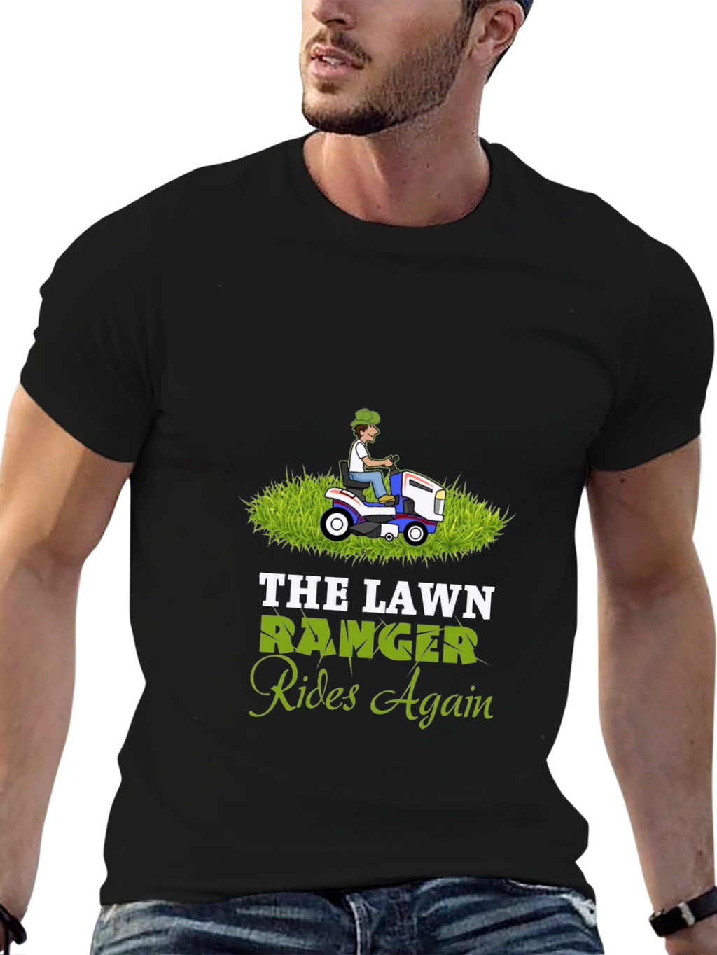 Lawn Ranger Rides Again Graphic T-Shirt