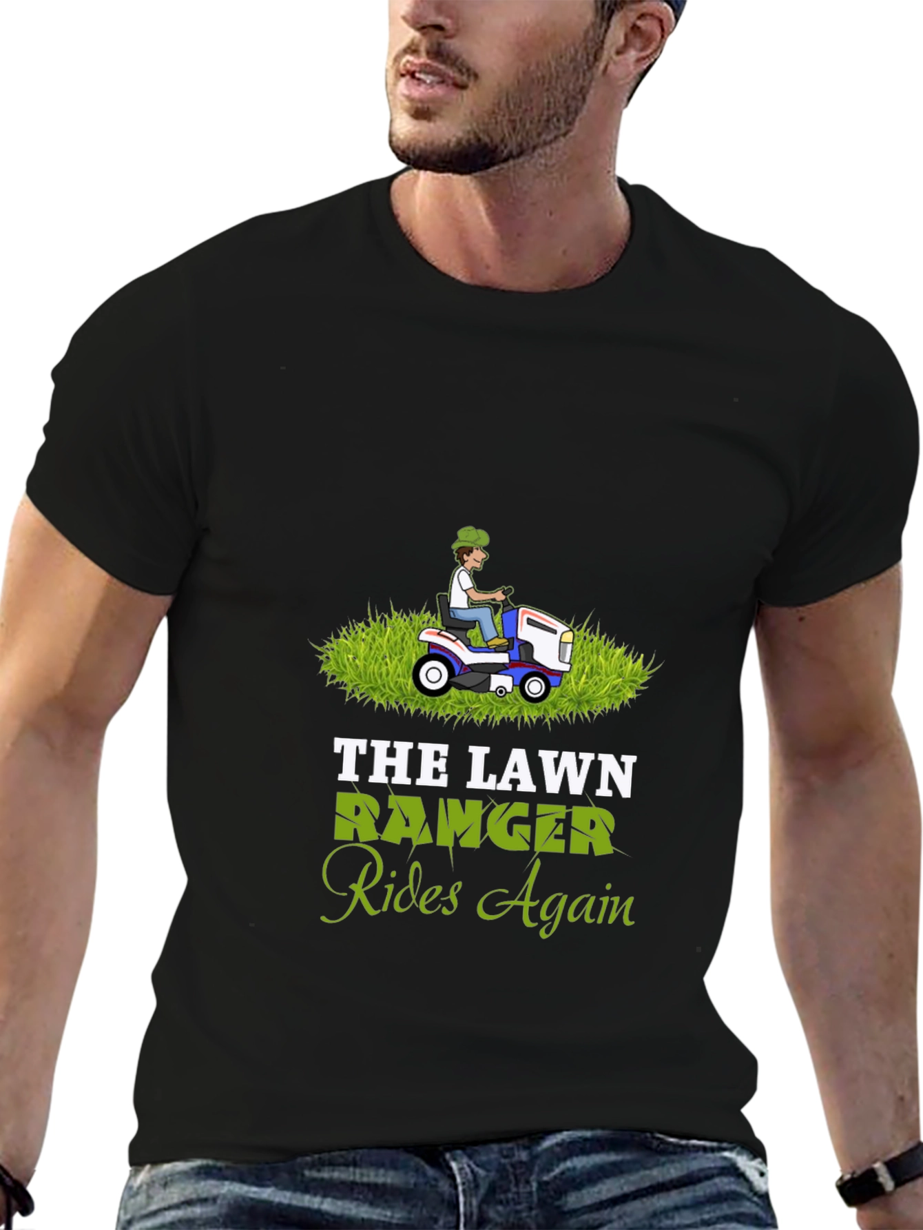 Lawn Ranger Rides Again Graphic T-Shirt