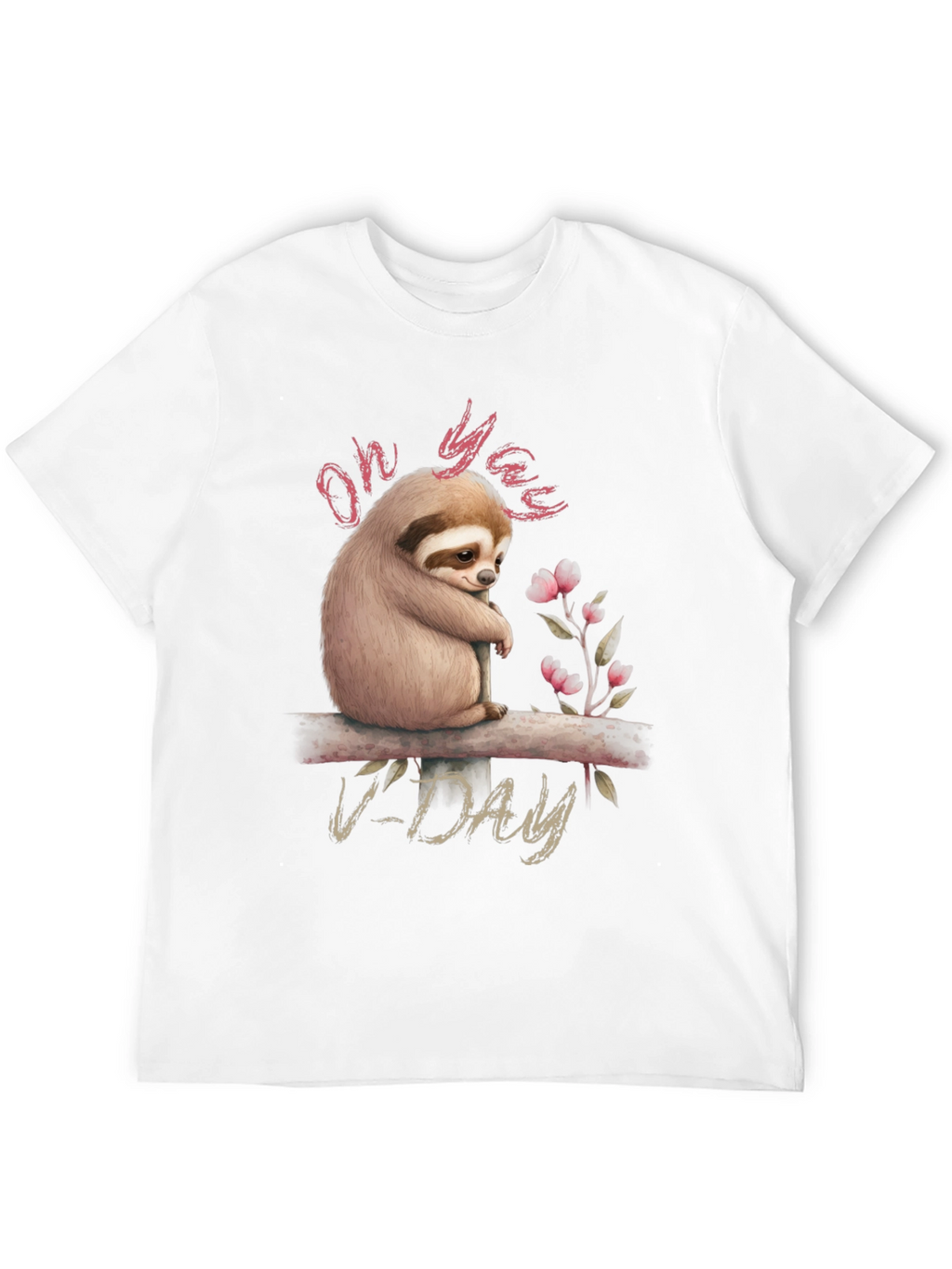 Oh Yaas V-Day Sloth Graphic Tee