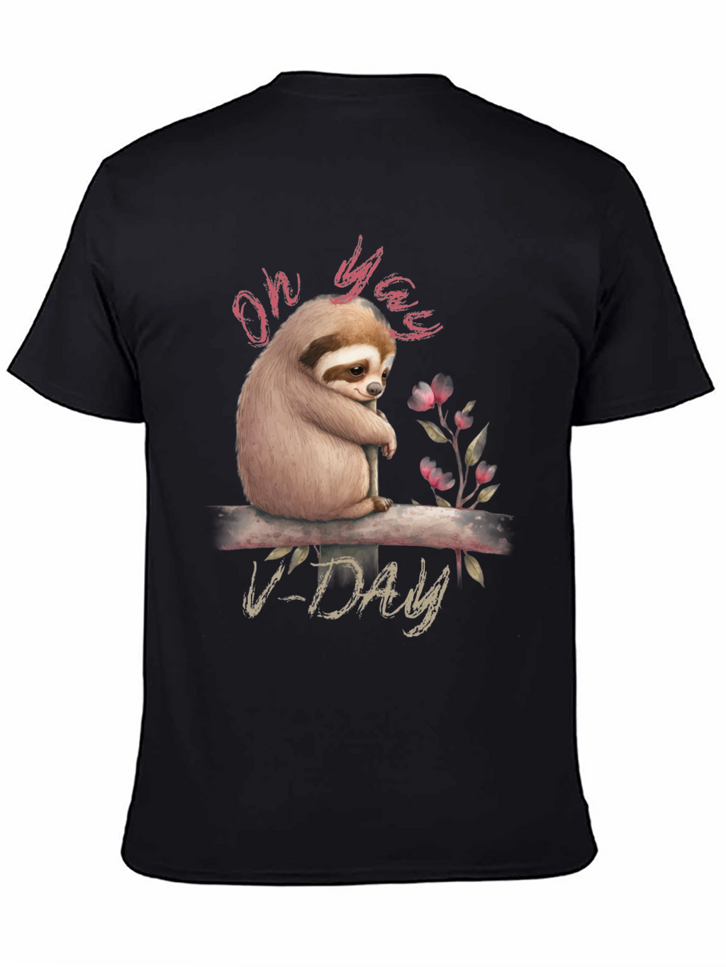 Oh Yaas V-Day Sloth Graphic Tee