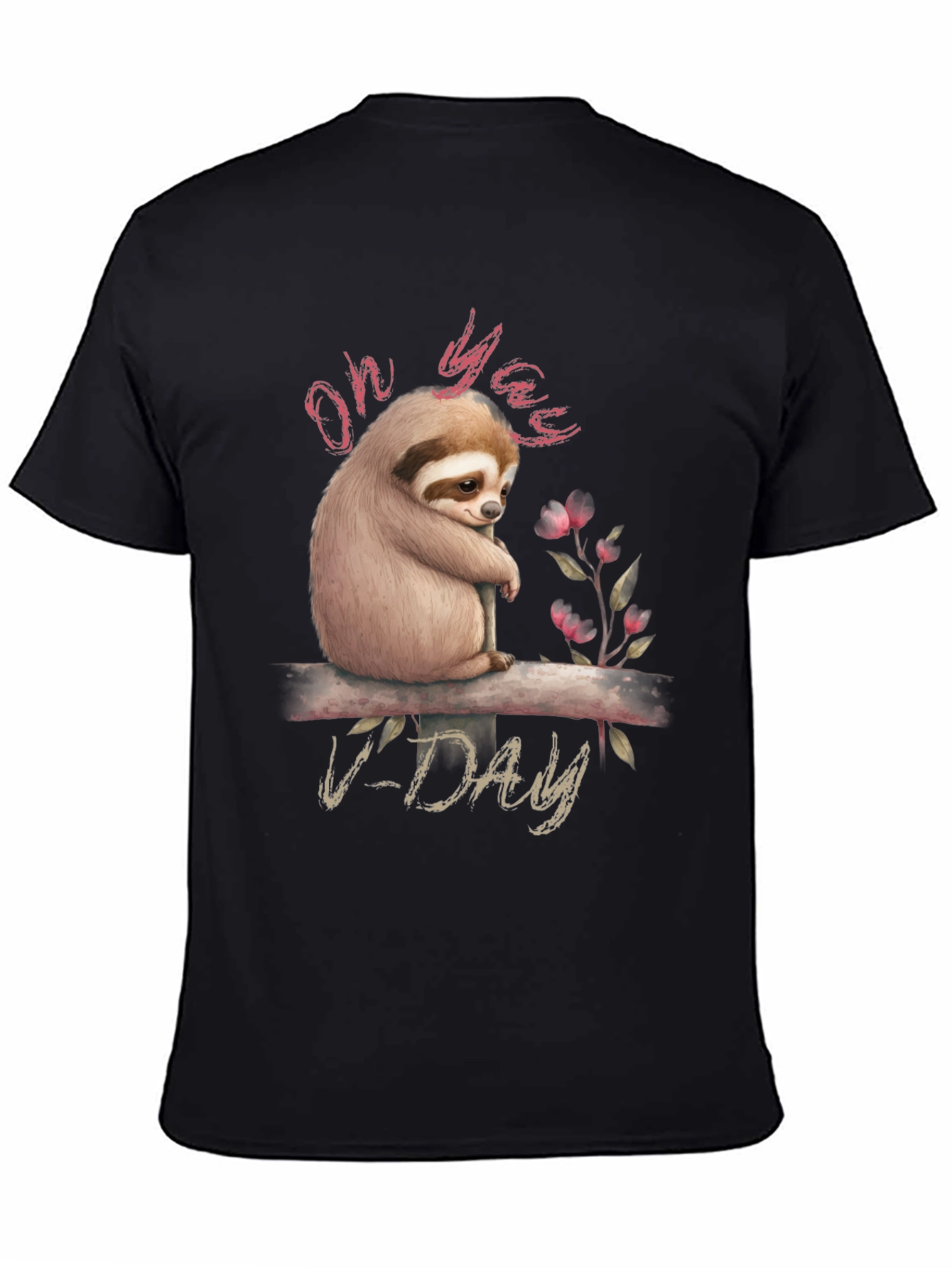 Oh Yaas V-Day Sloth Graphic Tee