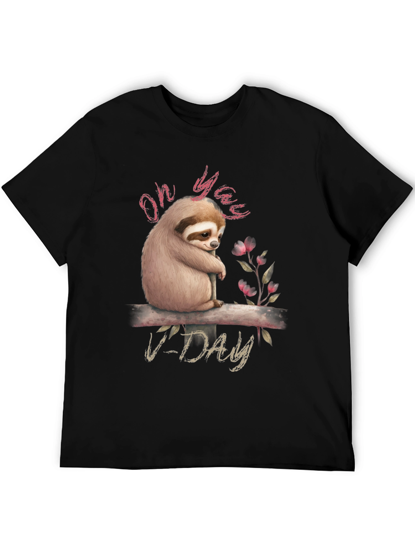 Oh Yaas V-Day Sloth Graphic Tee