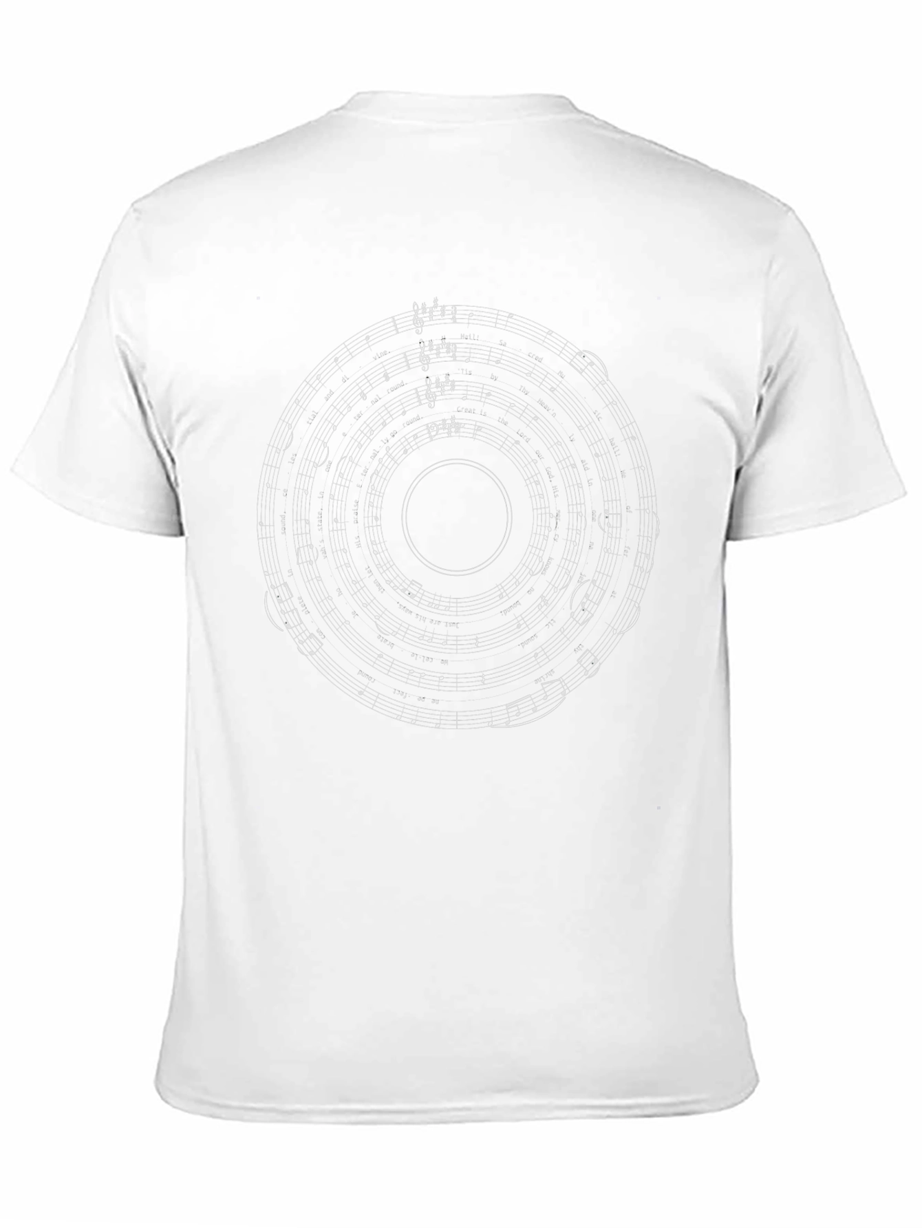 Musical Notes Black T-Shirt