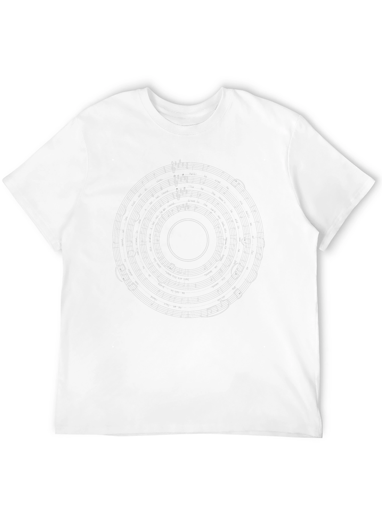 Musical Notes Black T-Shirt