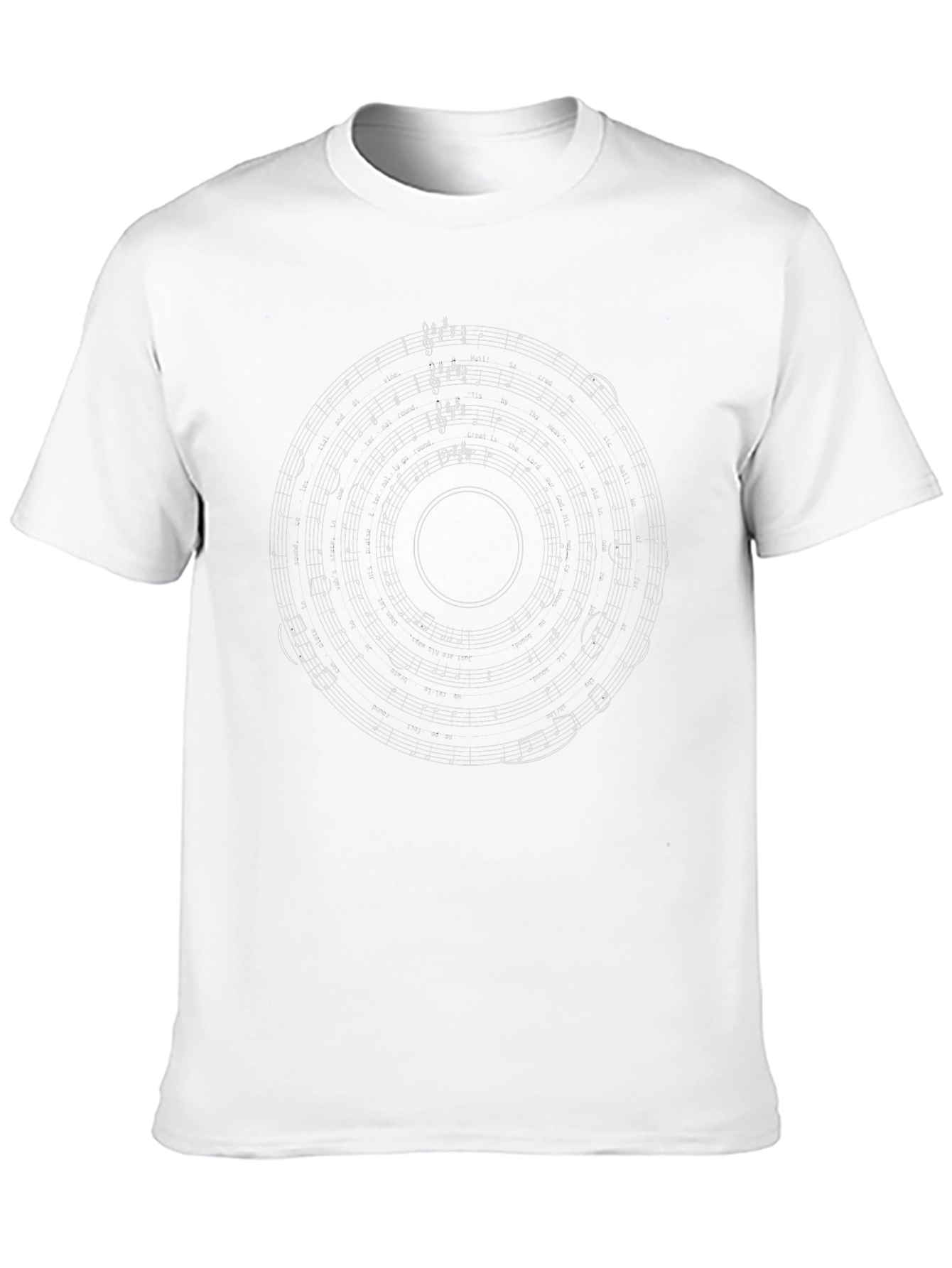 Musical Notes Black T-Shirt