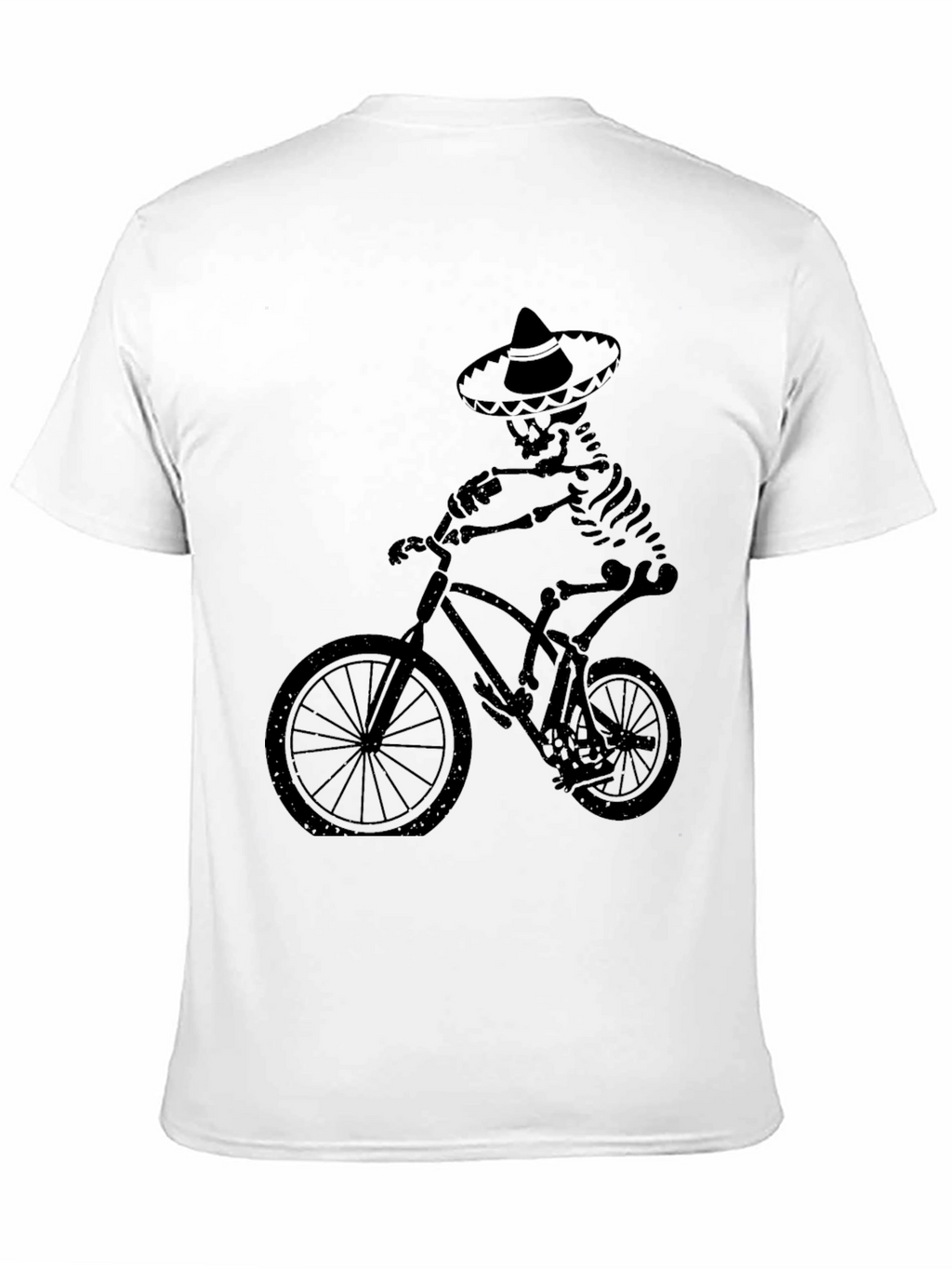 Skeleton Biker Tee - Dia de los Muertos Style