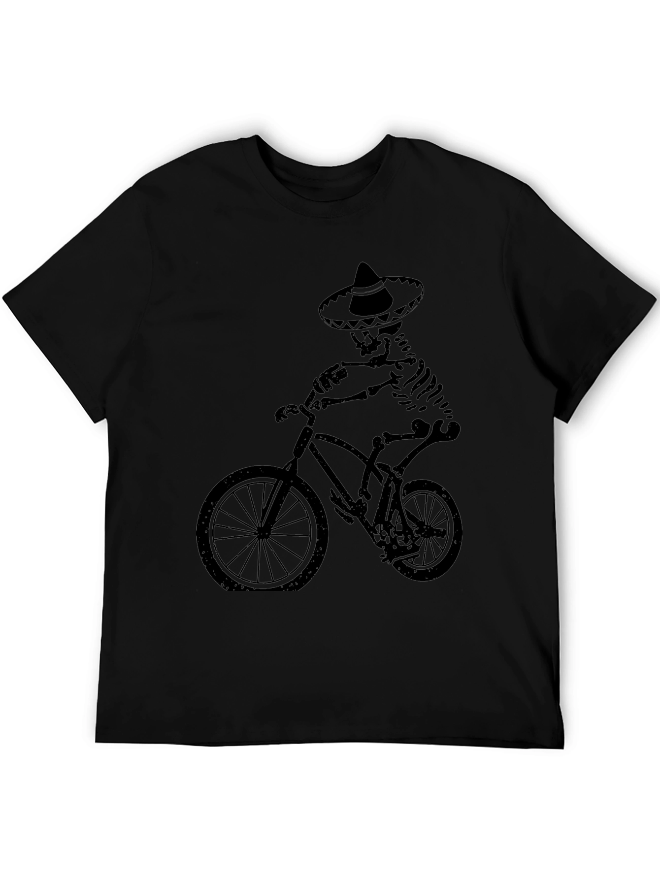 Skeleton Biker Tee - Dia de los Muertos Style