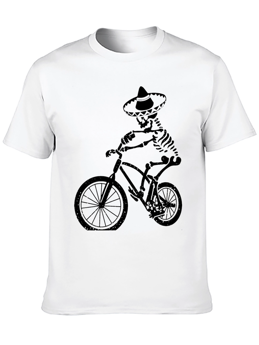 Skeleton Biker Tee - Dia de los Muertos Style
