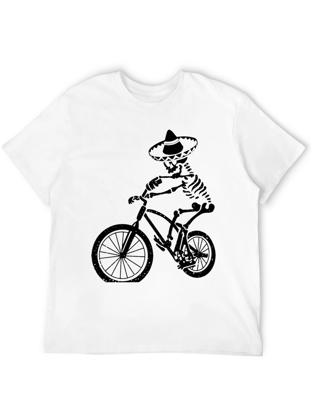 Skeleton Biker Tee - Dia de los Muertos Style