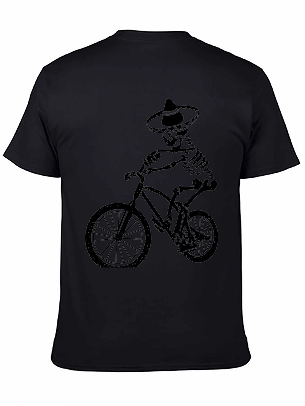 Skeleton Biker Tee - Dia de los Muertos Style