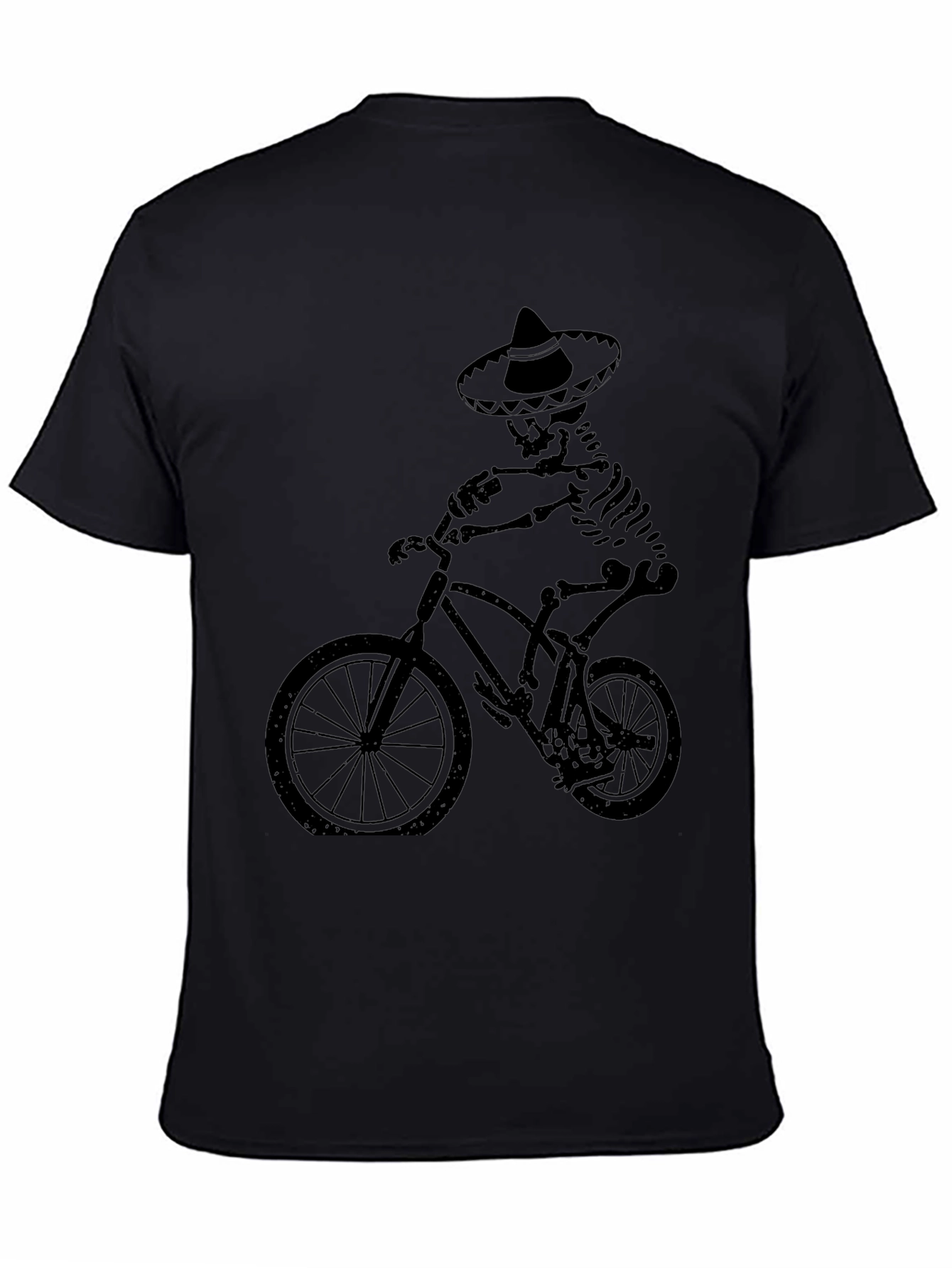 Skeleton Biker Tee - Dia de los Muertos Style