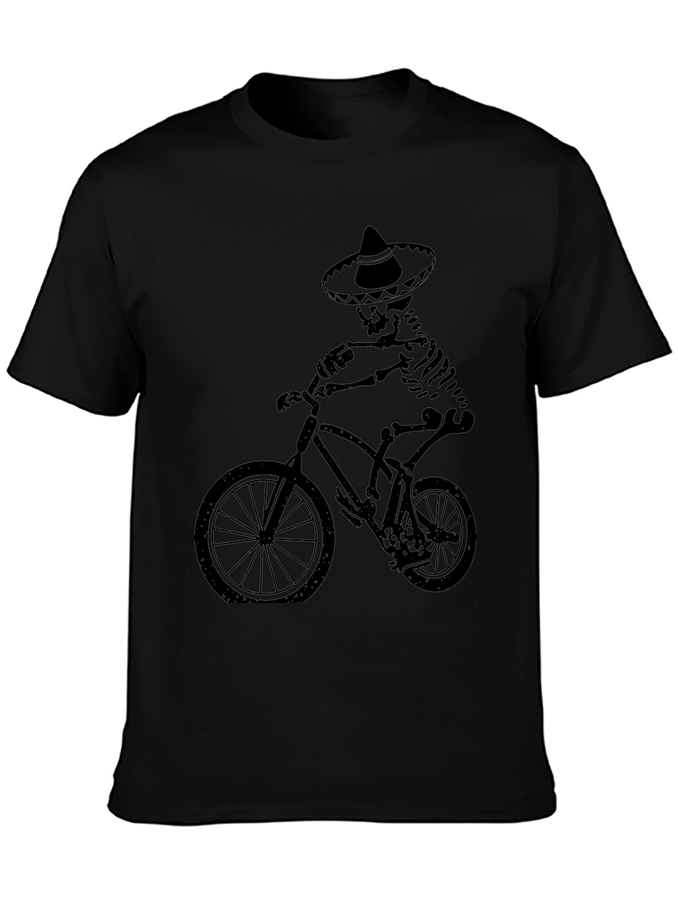 Skeleton Biker Tee - Dia de los Muertos Style