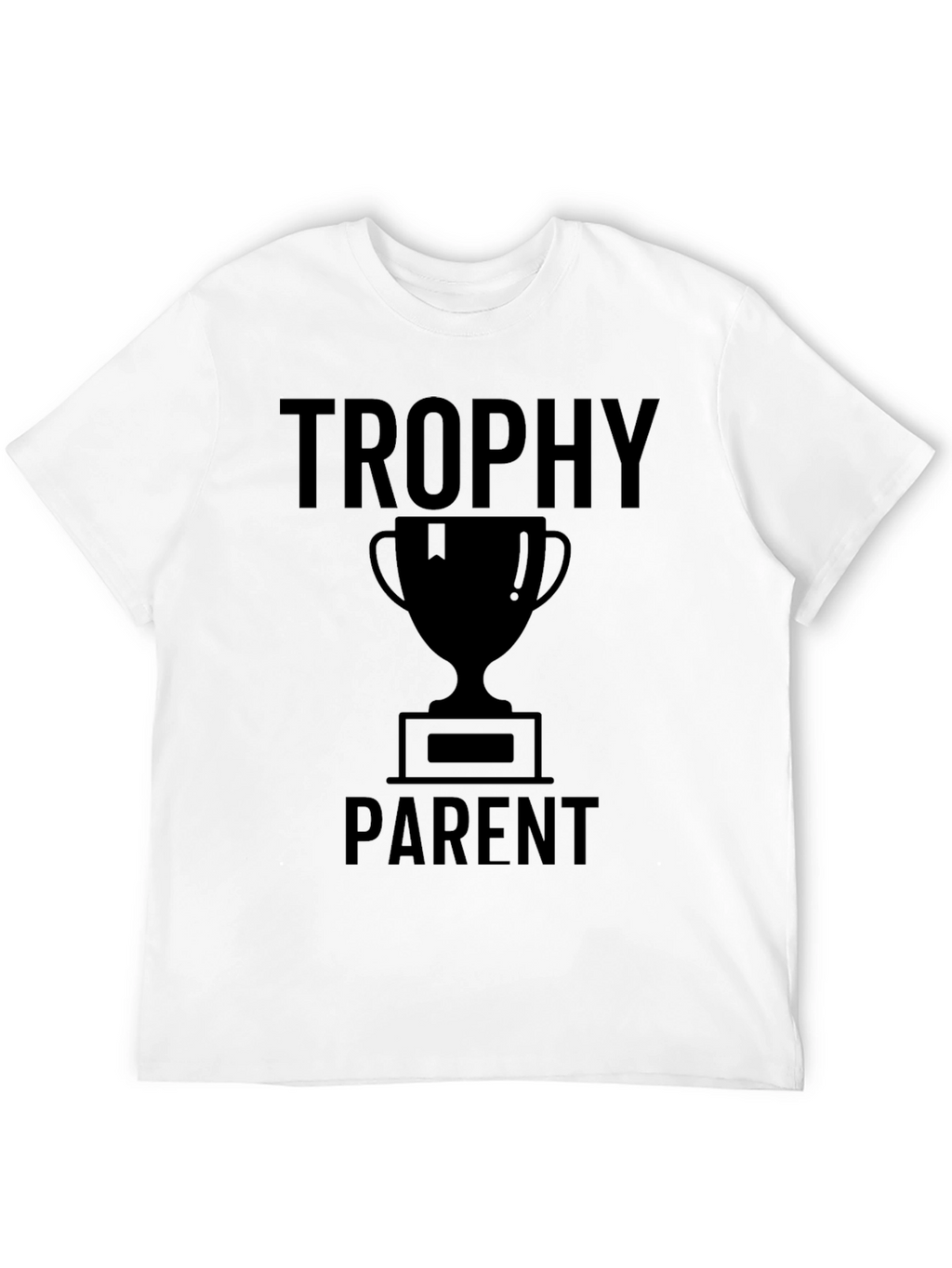 Trophy Parent Graphic T-Shirt - Black Crew Neck Tee