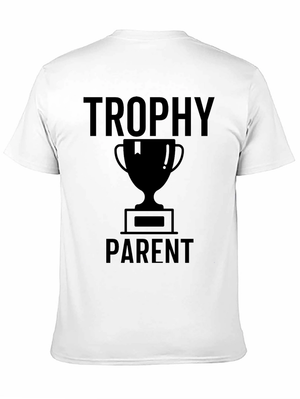 Trophy Parent Graphic T-Shirt - Black Crew Neck Tee