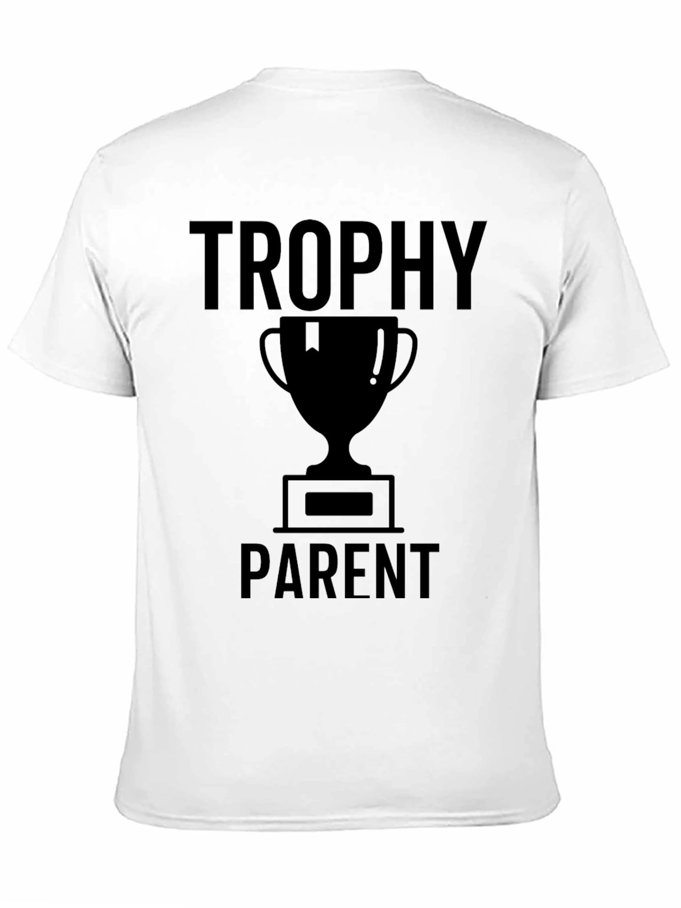 Trophy Parent Graphic T-Shirt - Black Crew Neck Tee