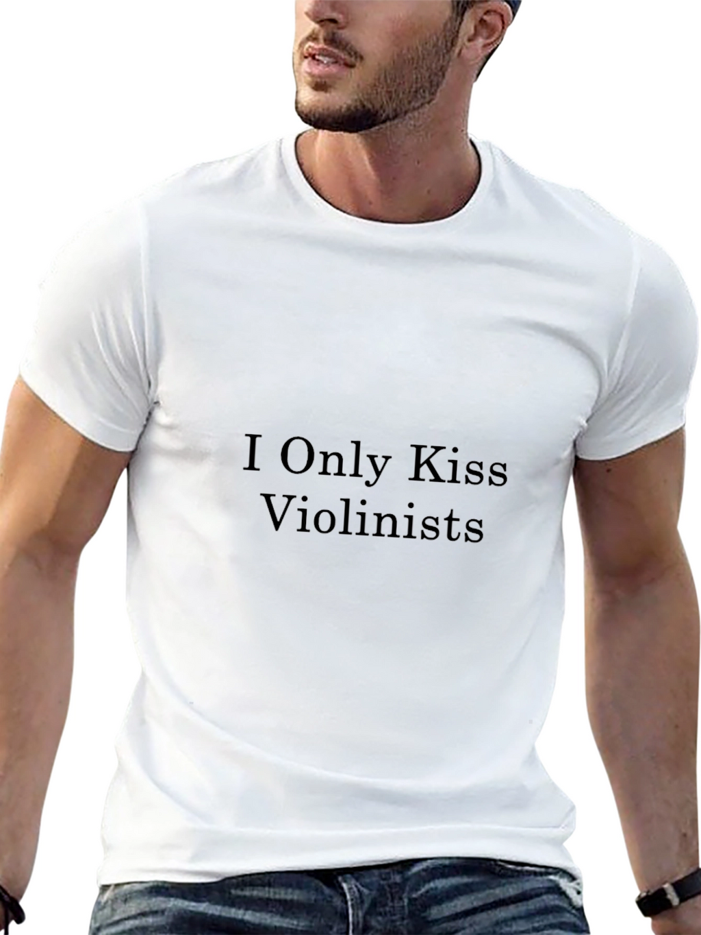 I Only Kiss Violinists - Novelty T-Shirt