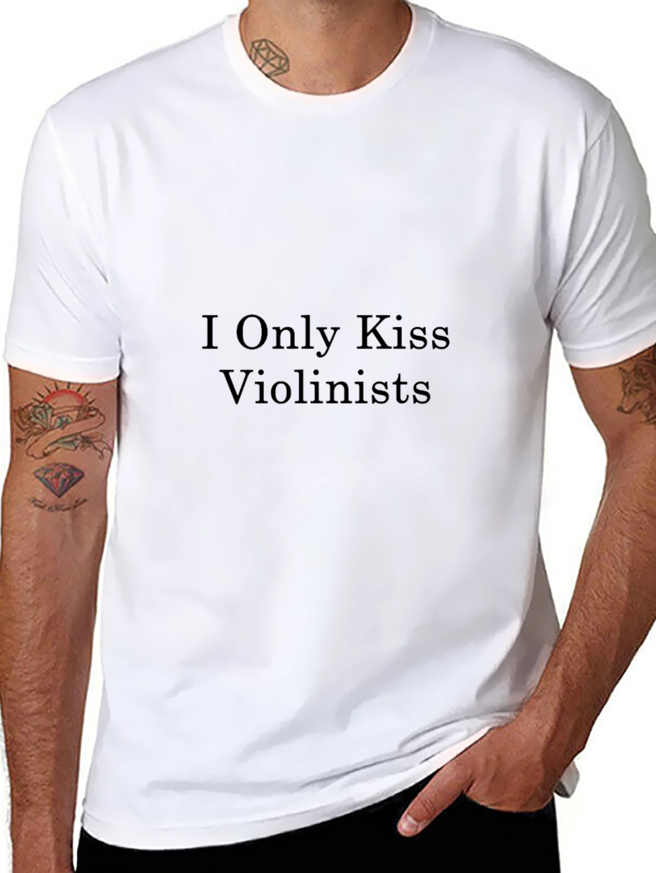 I Only Kiss Violinists - Novelty T-Shirt