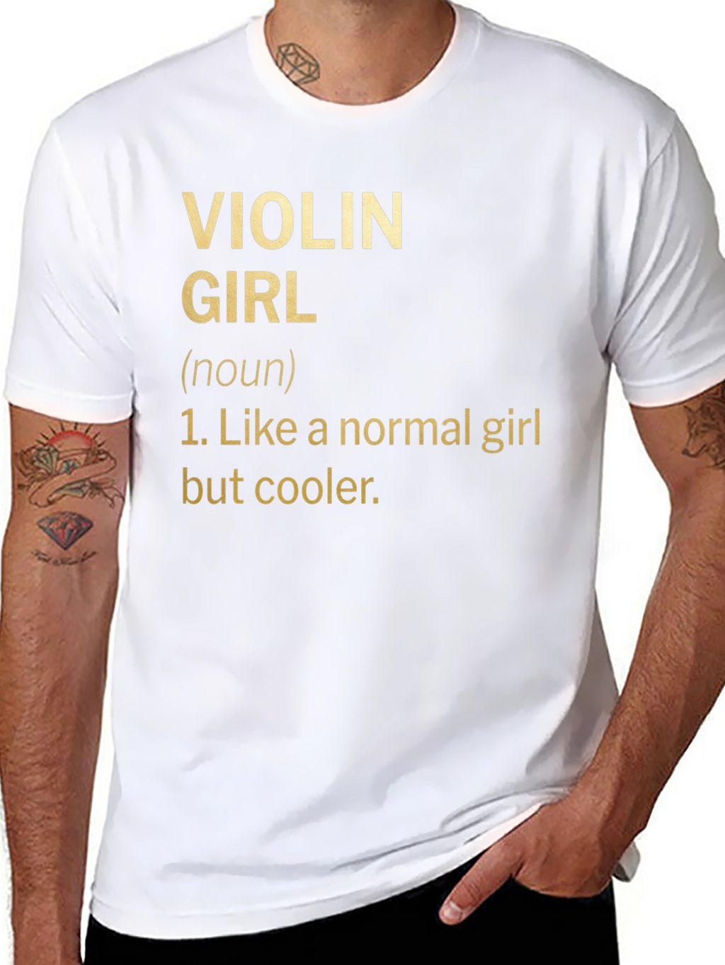 Violin Girl Definition T-Shirt - Musician Humor Tee