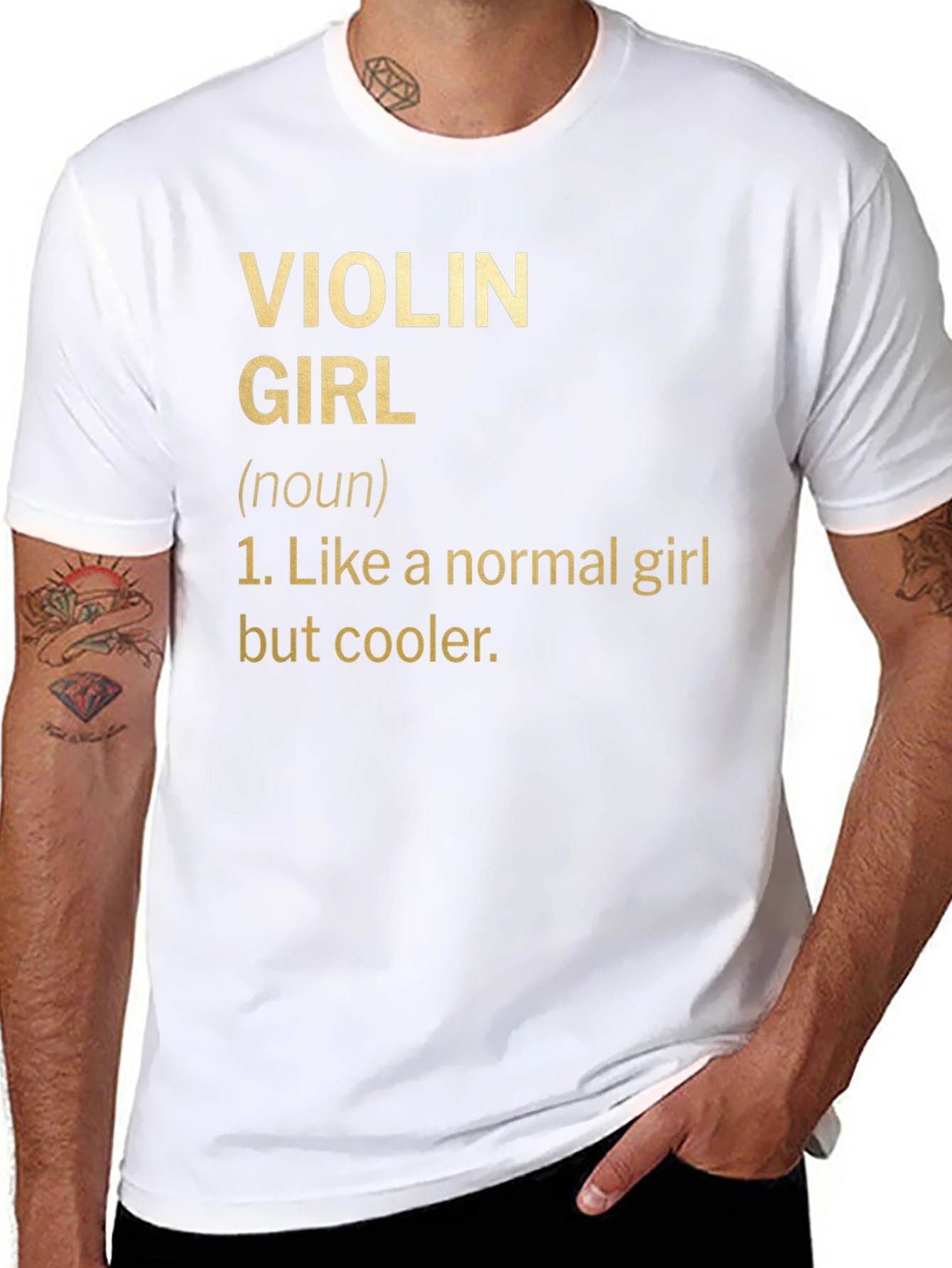 Violin Girl Definition T-Shirt - Musician Humor Tee